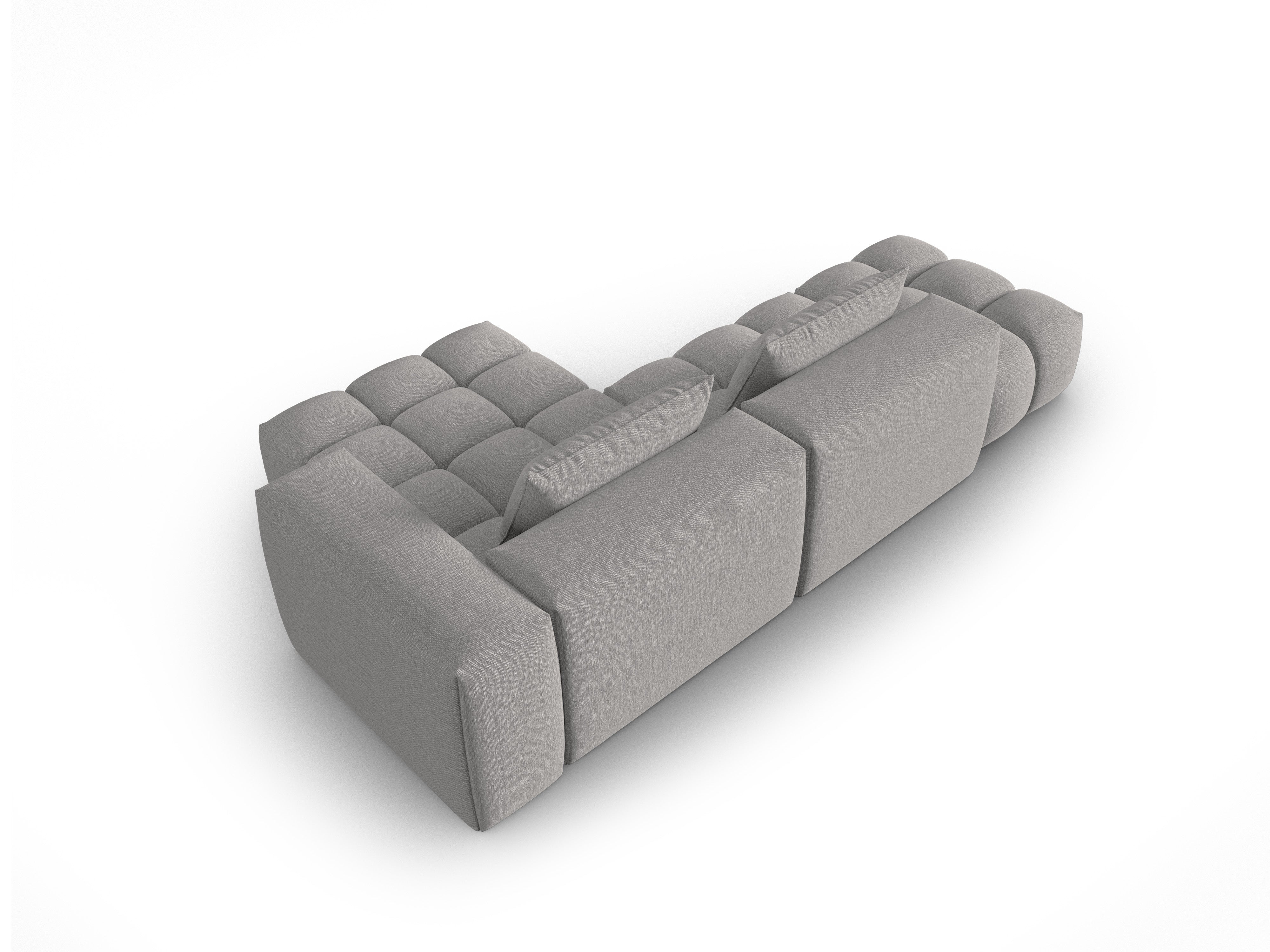 Right-facing open 4-seater corner sofa VERONA warm gray