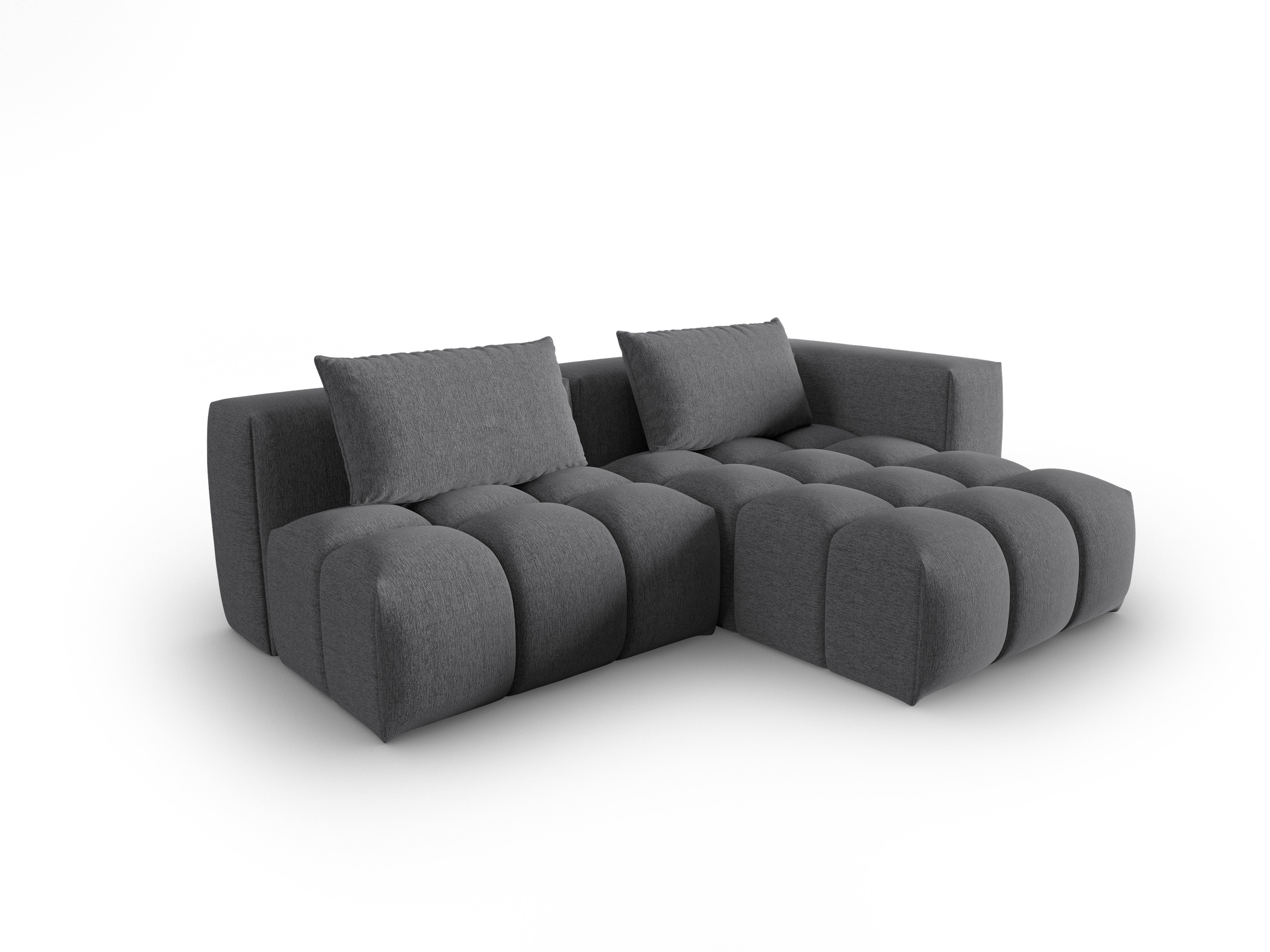 3-sitziger offener Ecksofa VERONA grau rechts