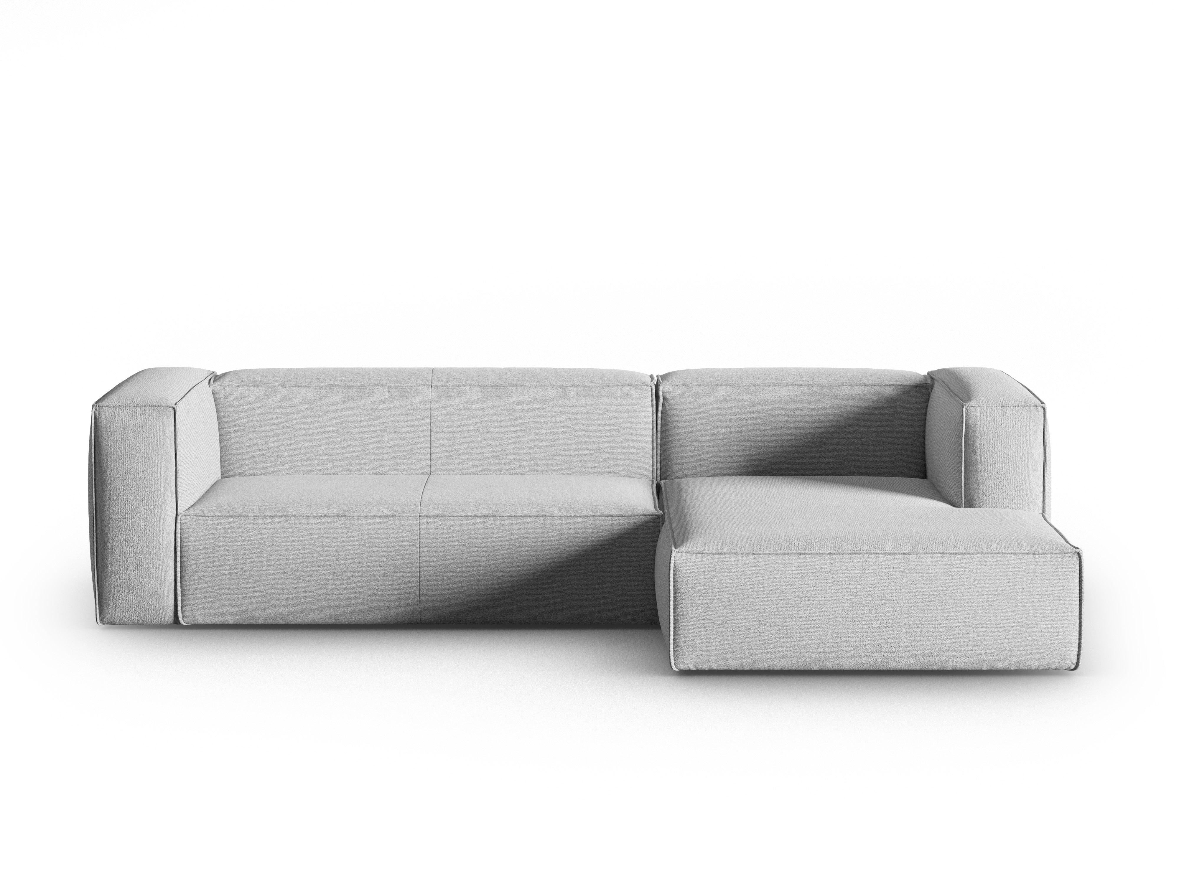 Ecksofa 4-Sitzer rechts MACKAY grau boucle