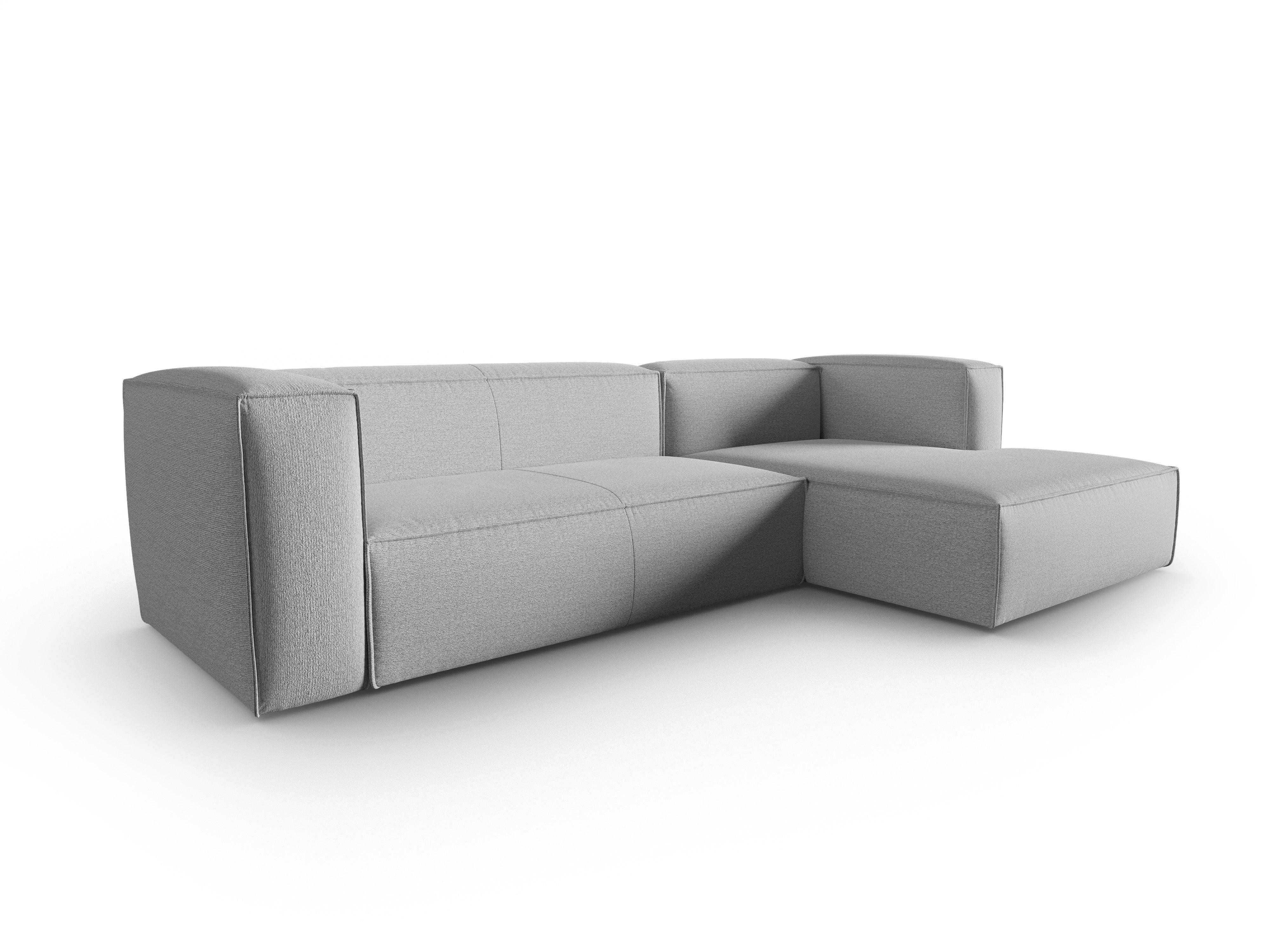 Ecksofa 4-Sitzer rechts MACKAY grau boucle