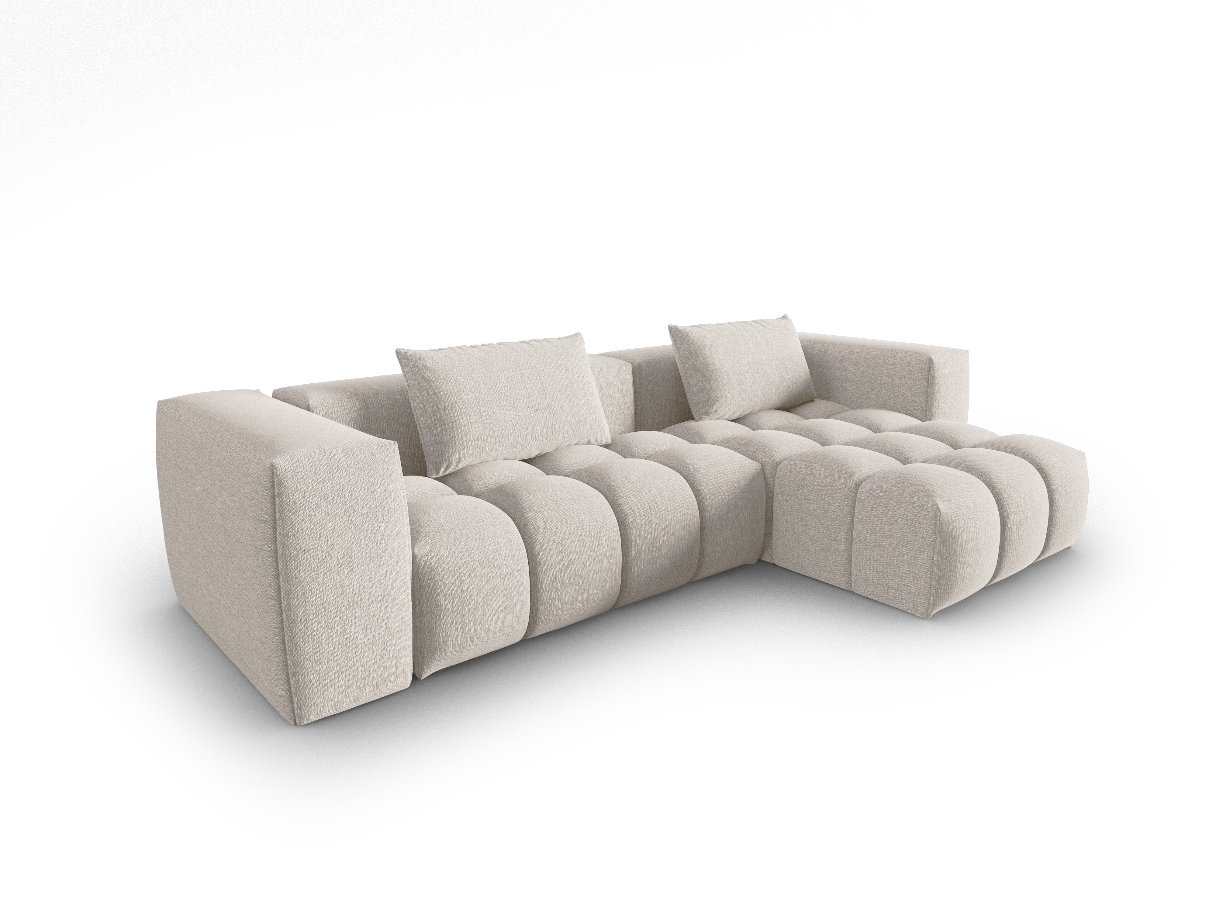 3-sitziges rechtsseitiges Ecksofa VERONA beige