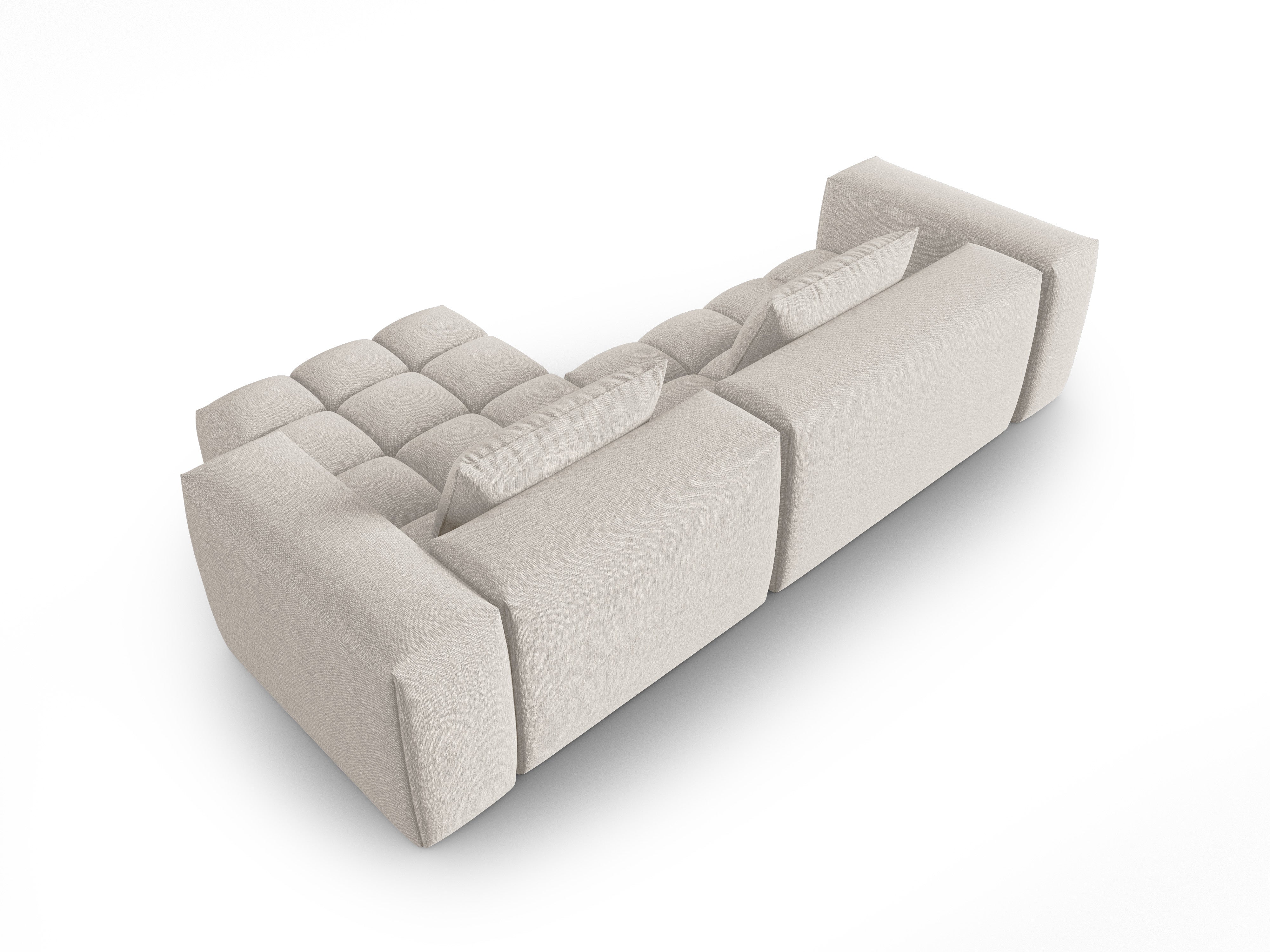 3-sitziges rechtsseitiges Ecksofa VERONA beige