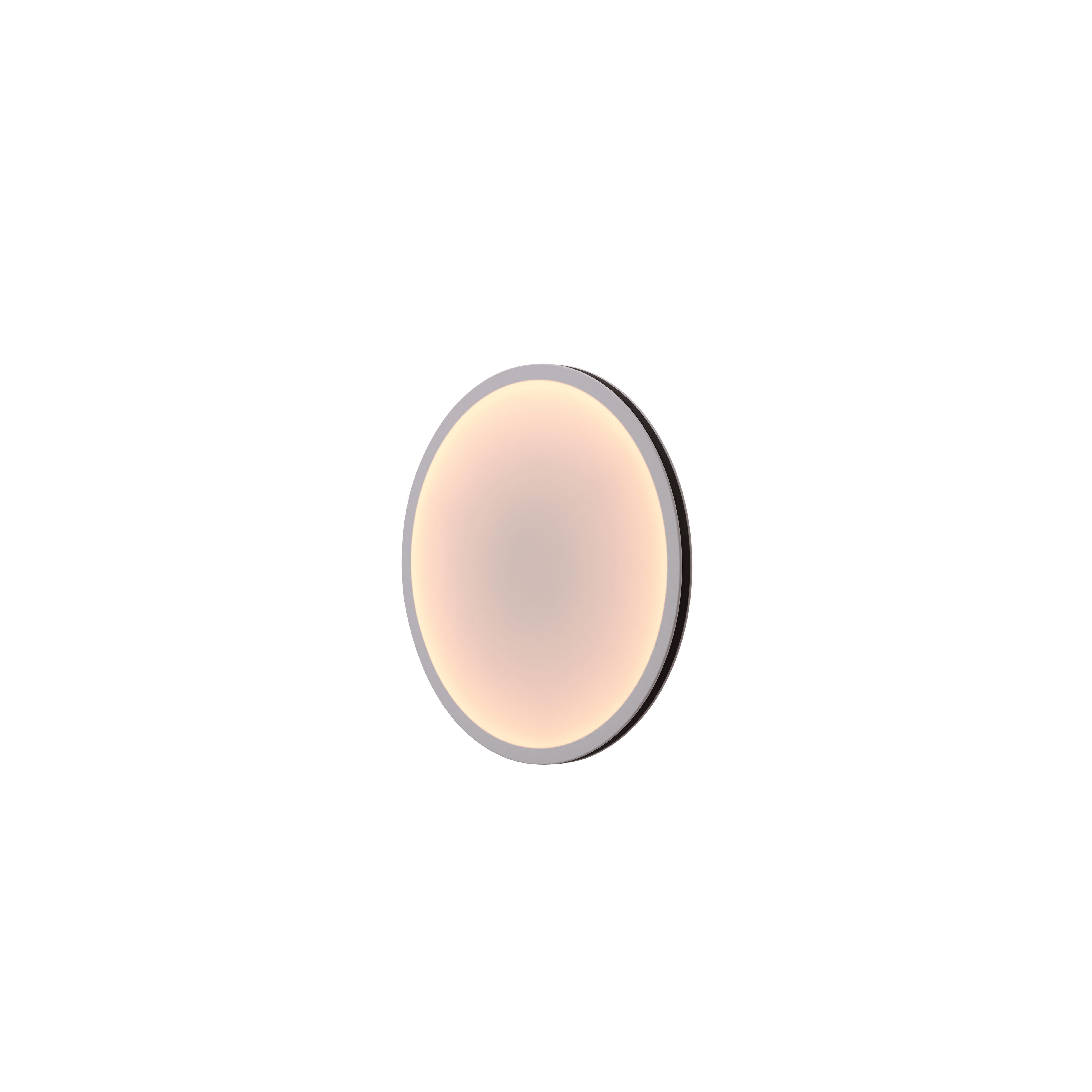 Lampa ścienna CALM biały z czarną obwódką