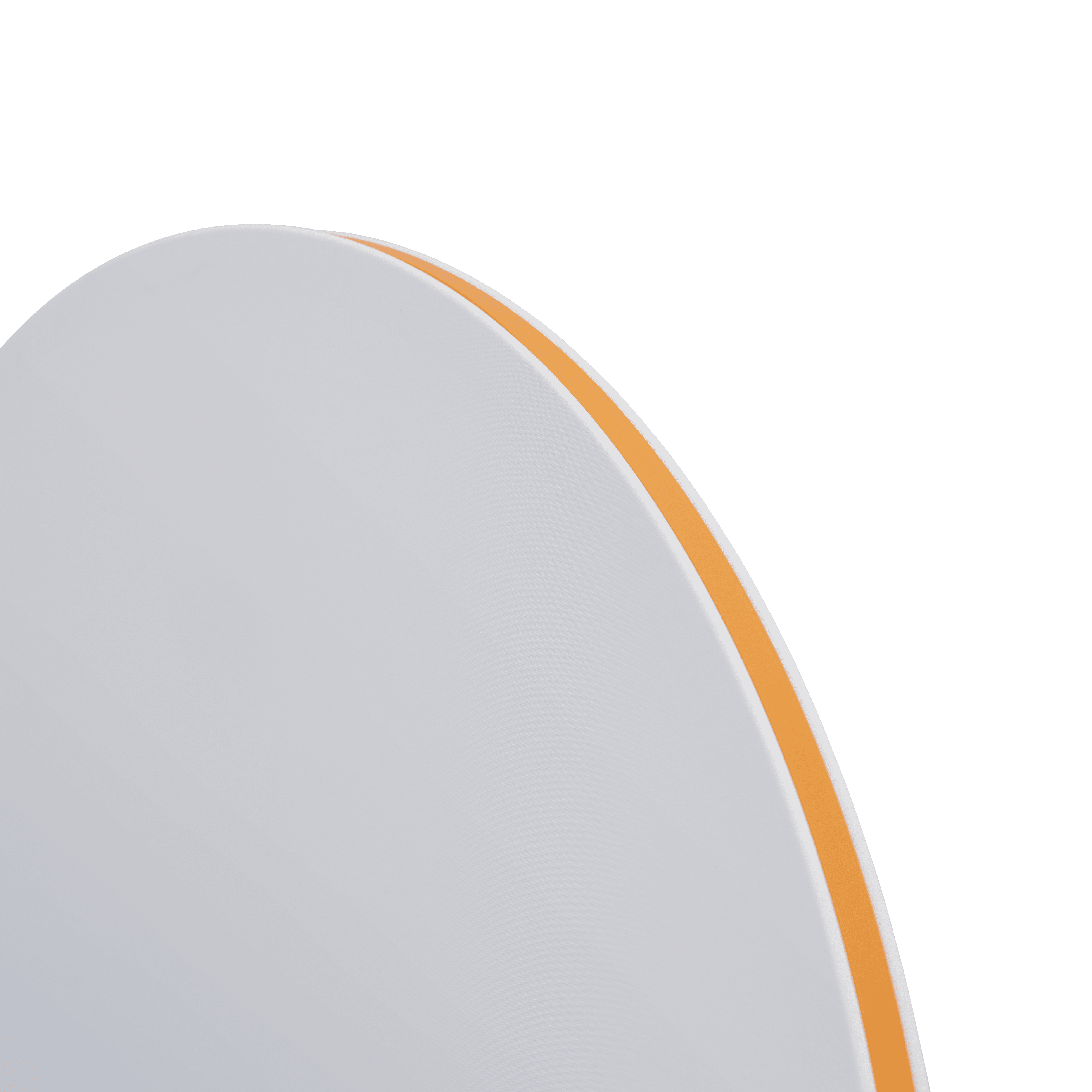 Wandleuchte CALM weiß mit orangefarbenem Rand