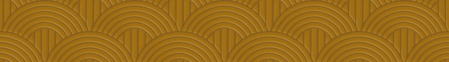 Textile wallpaper with geometric pattern VOLUTIS - MUSTARD mustard