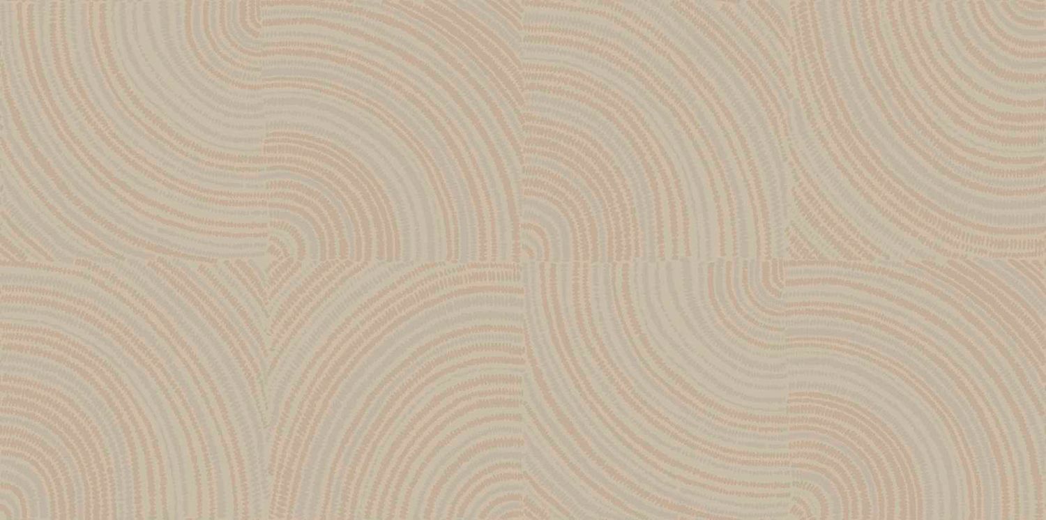 Textiltapete mit geometrischem Muster ALENTOURS - BEIGE ORANGE beige orange