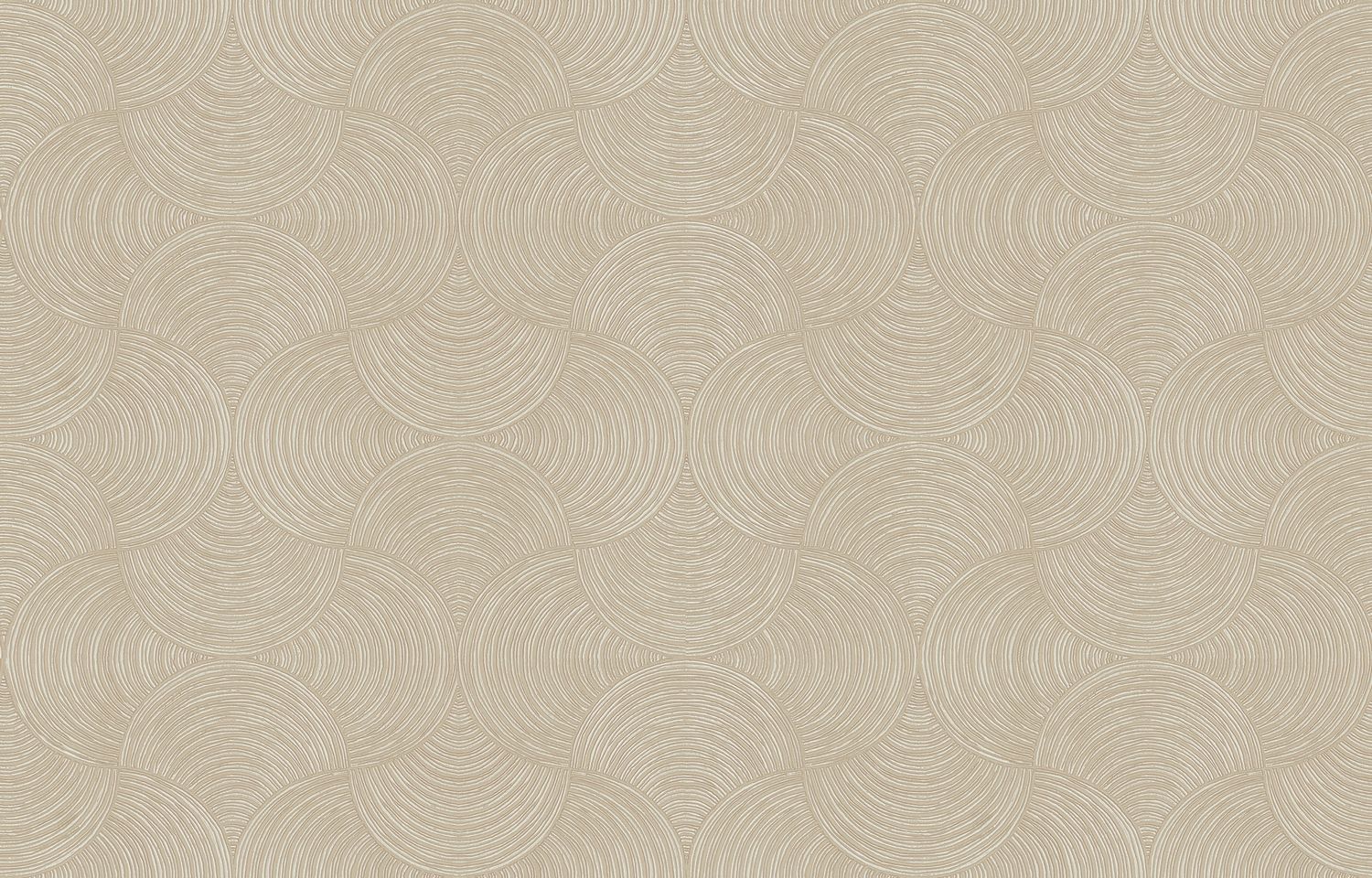Metallische Strukturtapete mit geometrischem Muster METEORE - SABLE/ARGENT sandfarben