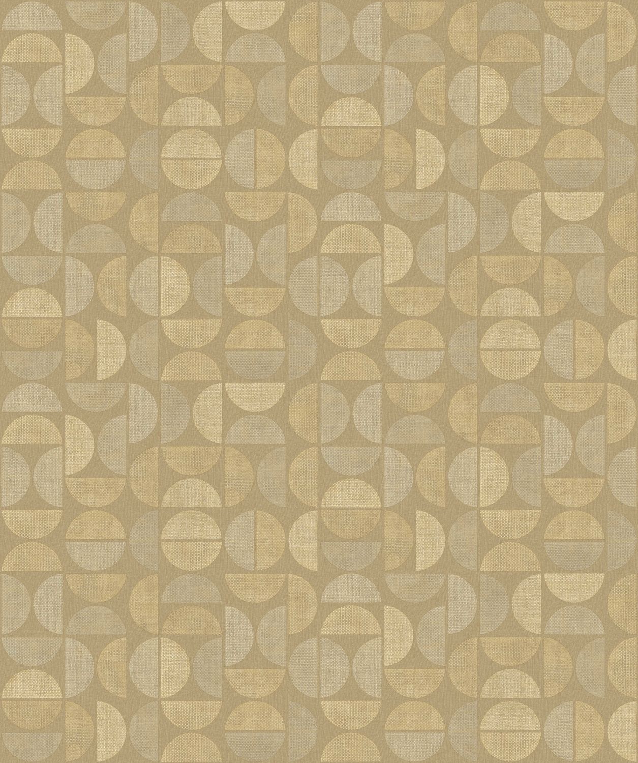 Structural vinyl wallpaper with geometric pattern DUALIS - TRAVERTINE beige