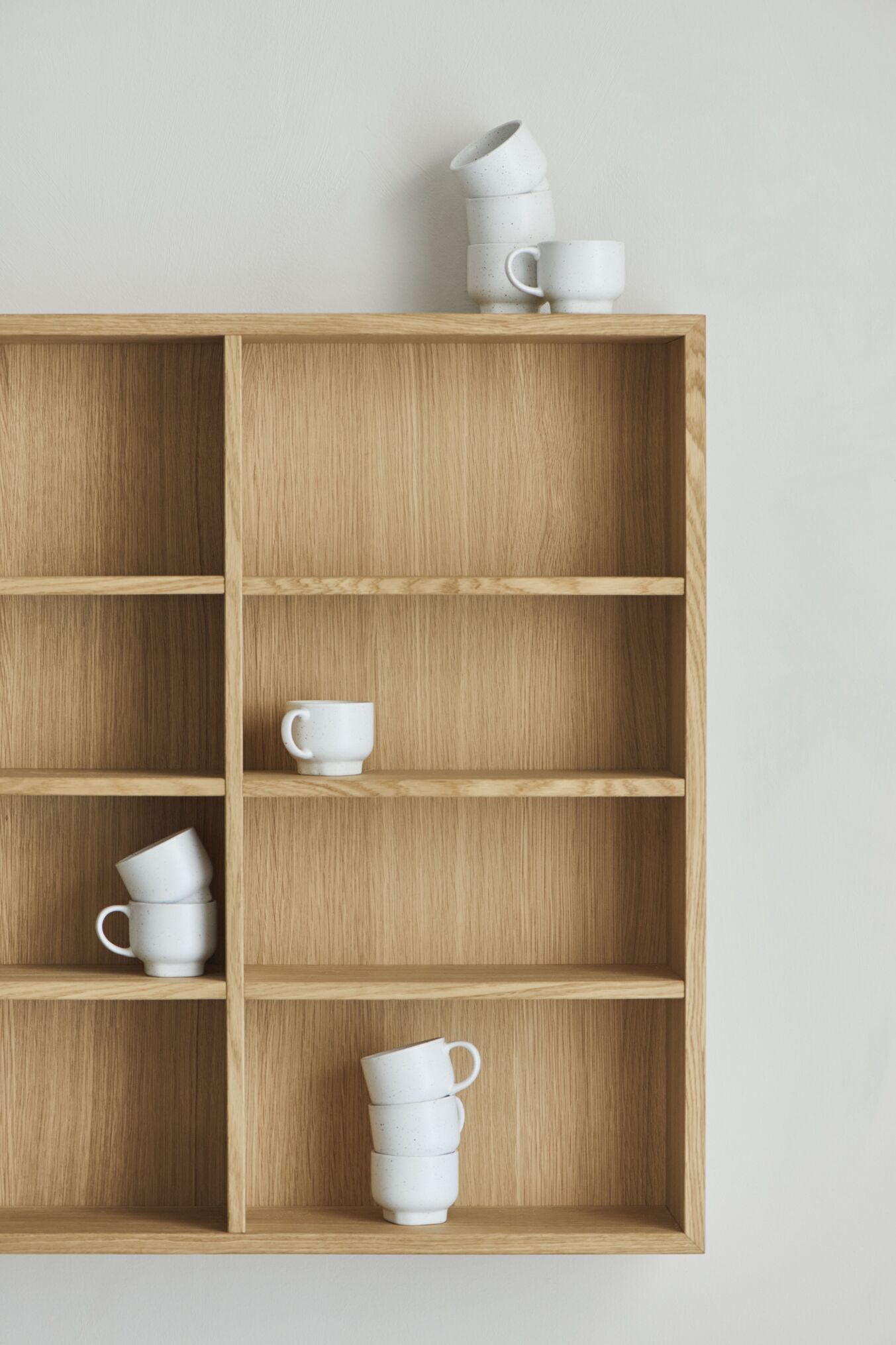 Display Case shelf, bleached oak veneer