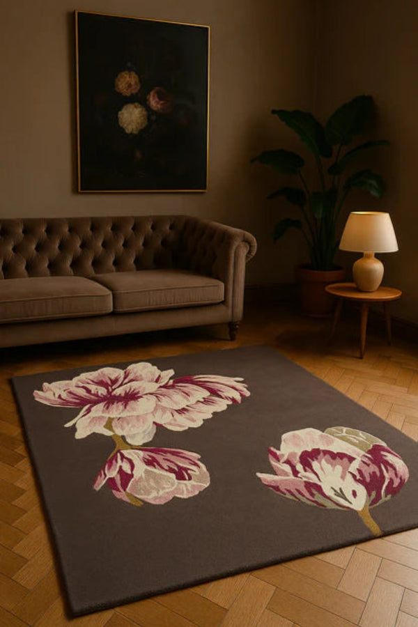 Teppich TRANQUILITY AUBERGINE braun