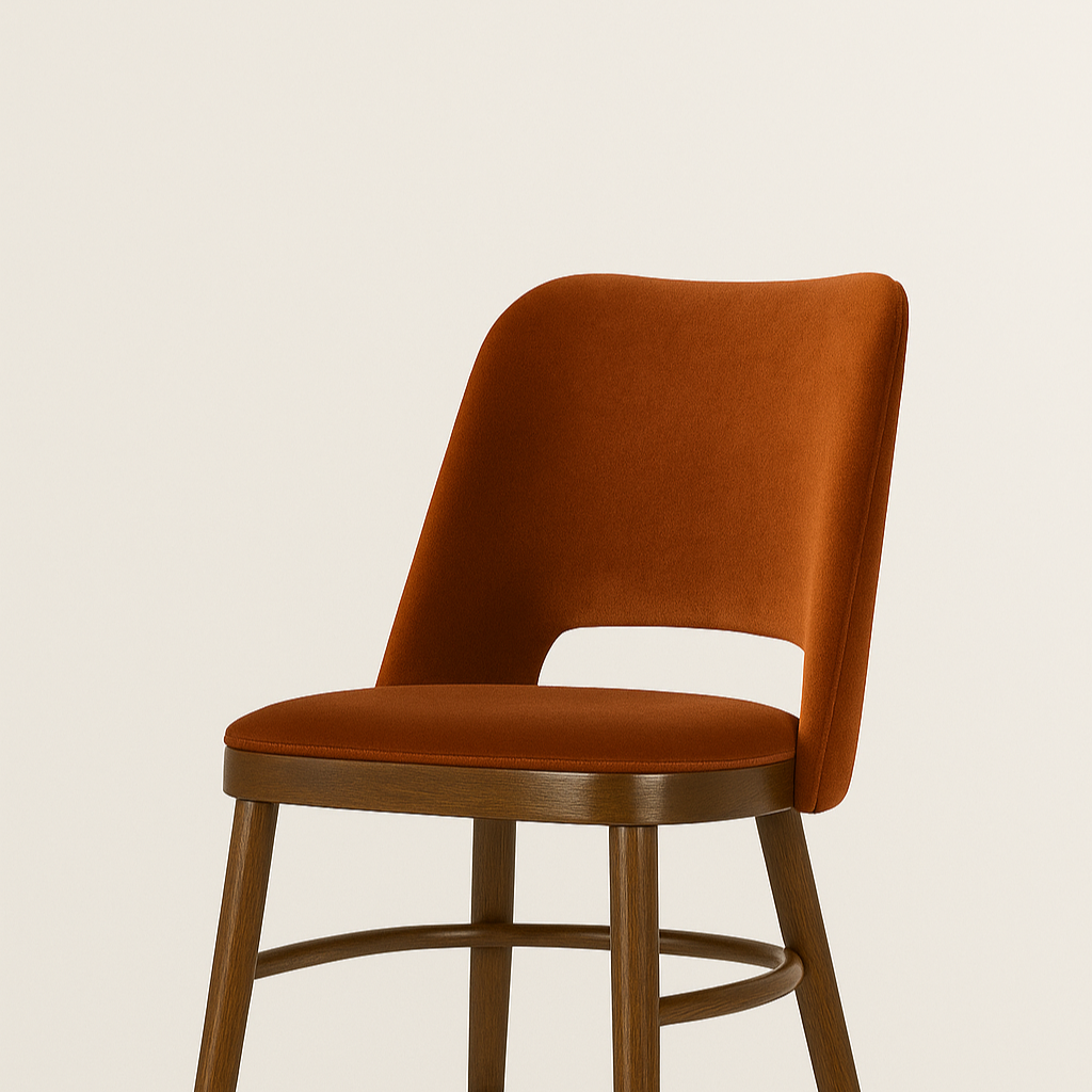 HOKER Shell H-0045 Upholstered with a beech base [Julia]