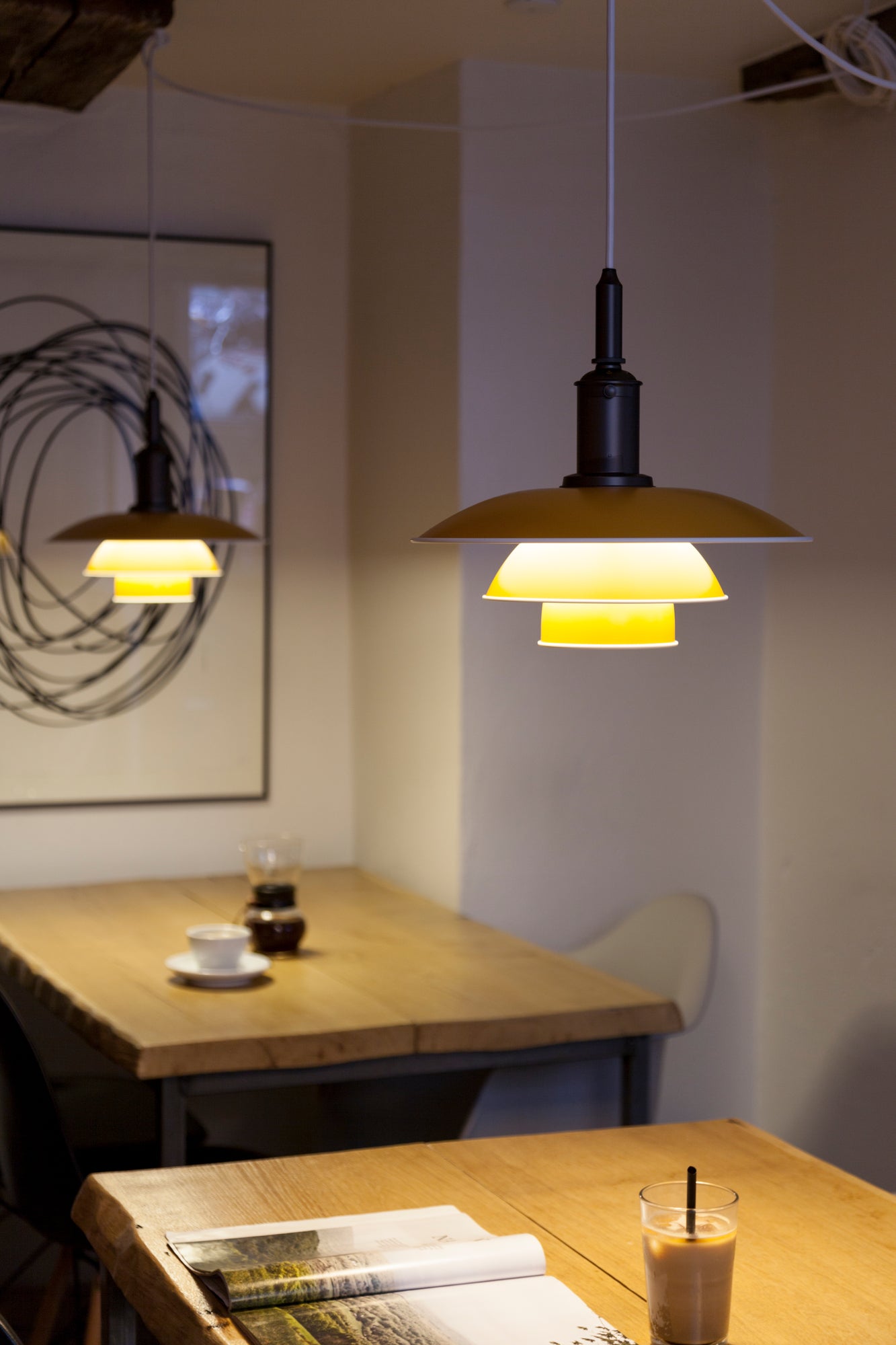 PH 3½-3 Yellow Pendant Lamp
