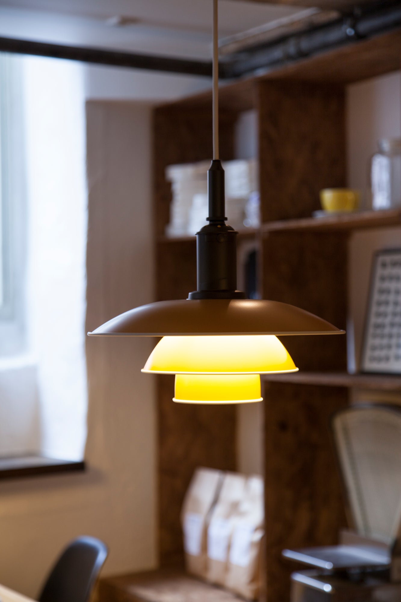 PH 3½-3 Yellow Pendant Lamp