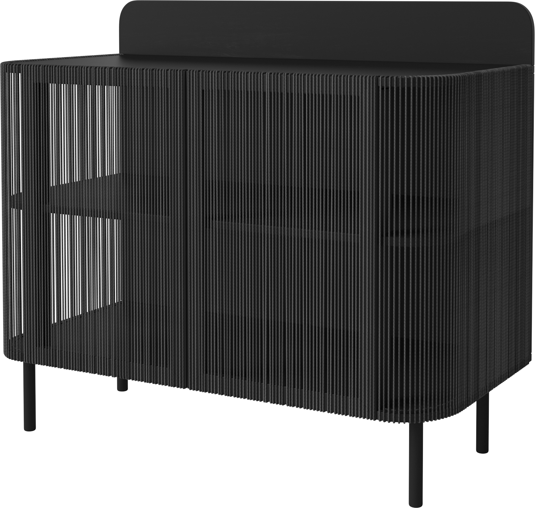 DJ console Cord black oak wood