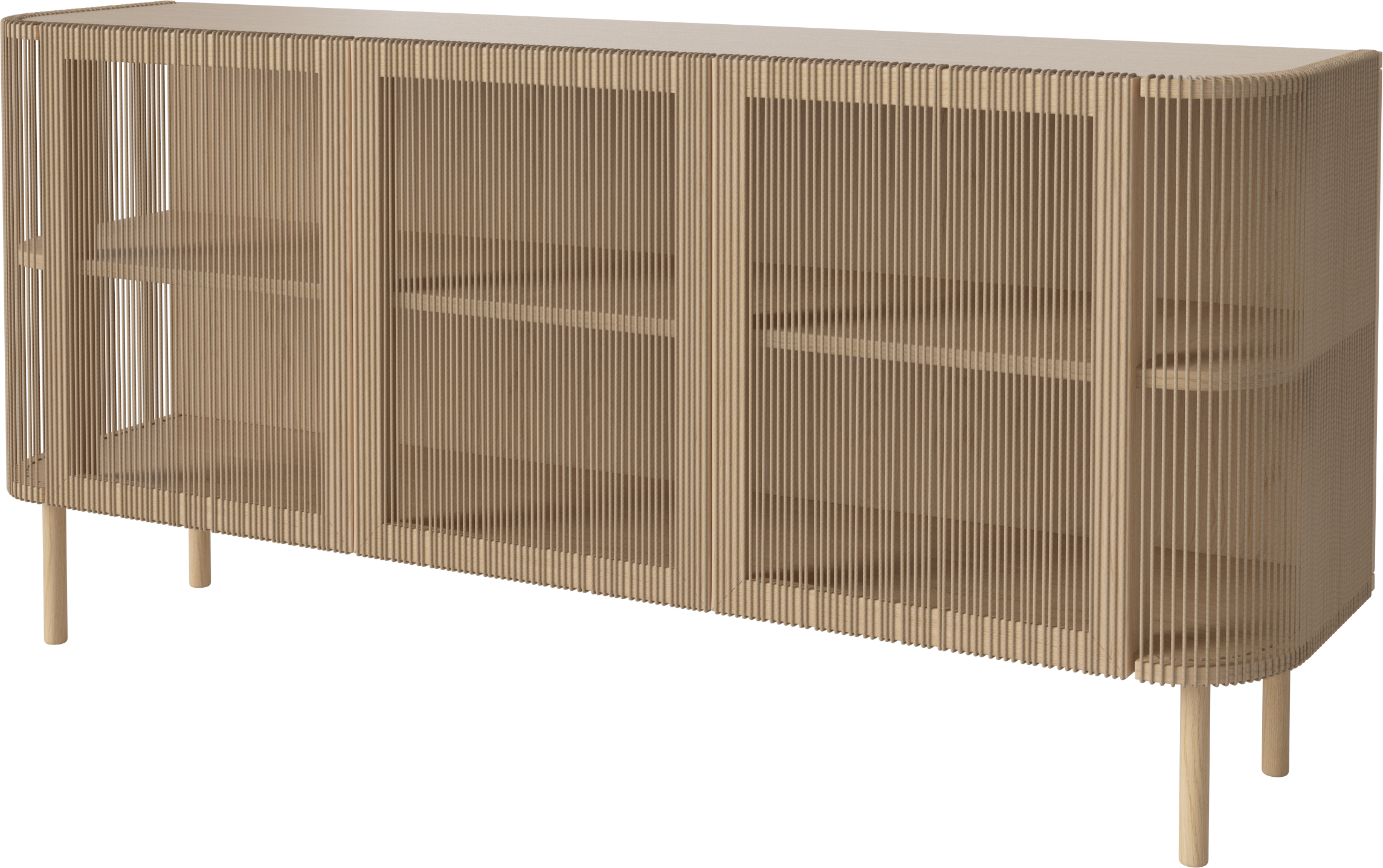 Cord sideboard bleached oak wood