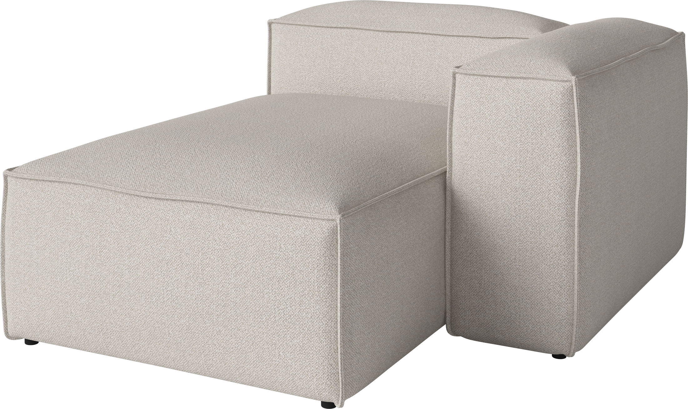 Modular sofa Cosima - Right -handed upholstered chaiselong