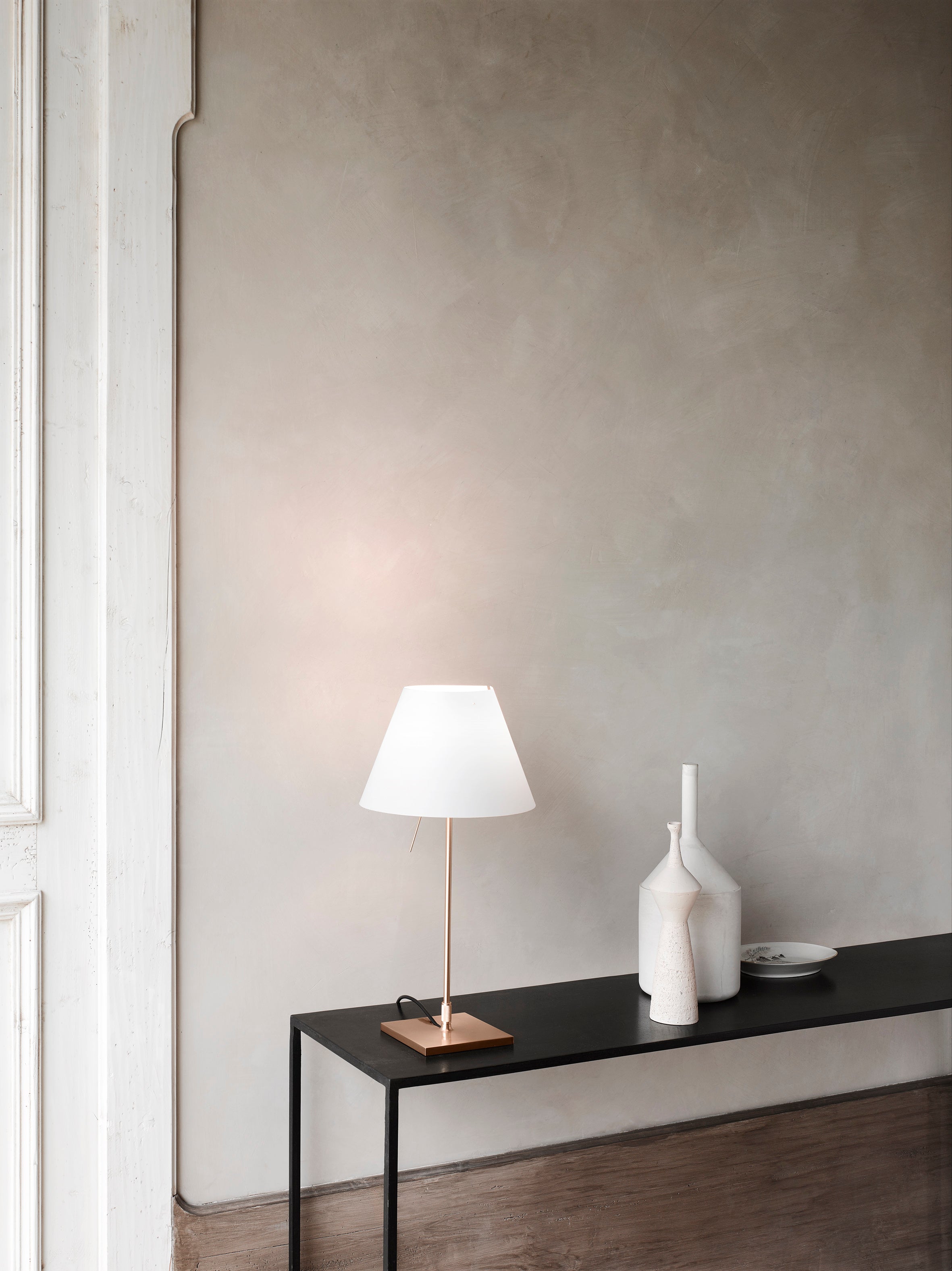 Costanzina table lamp white lampshade