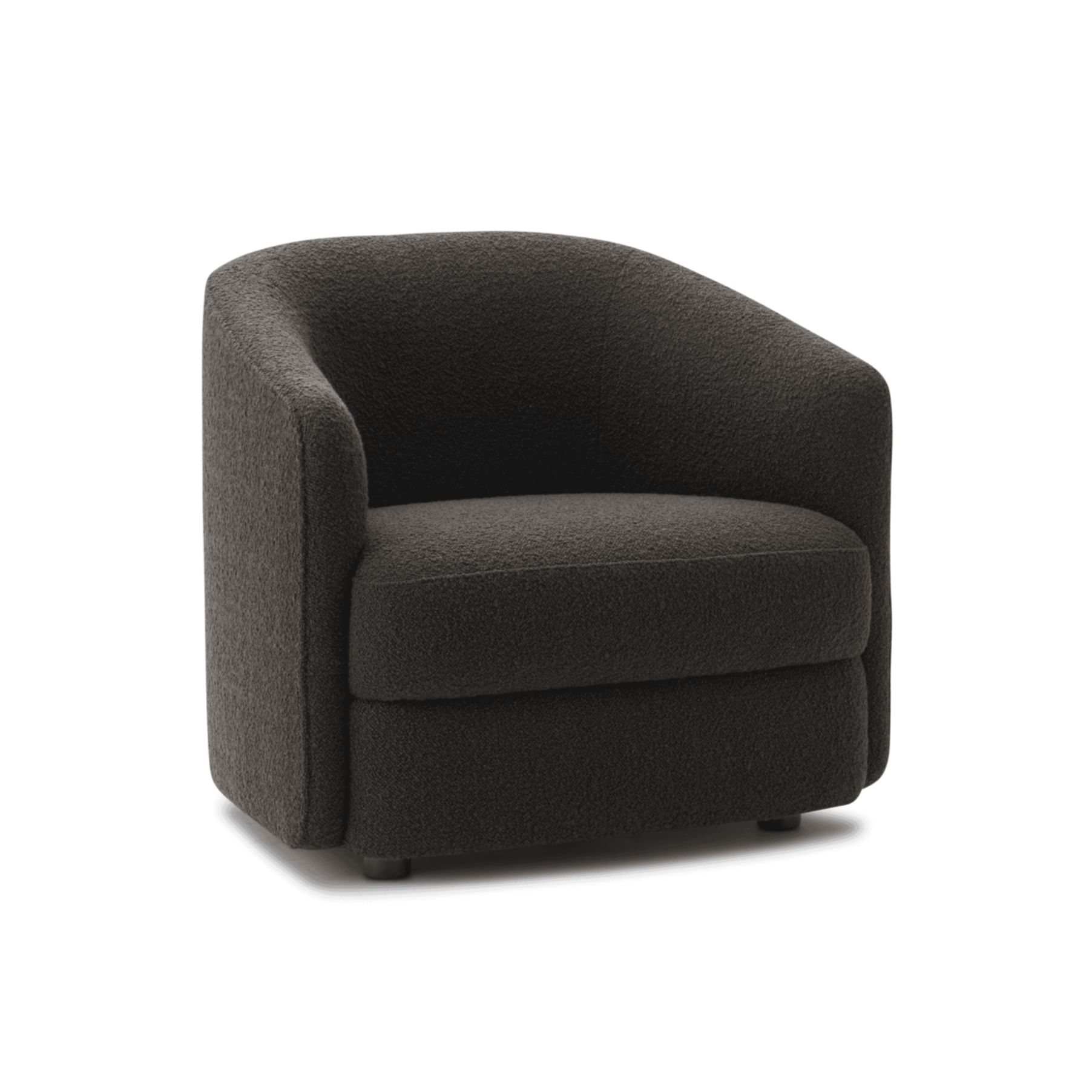 Gepolsterter kugelhafter Sessel