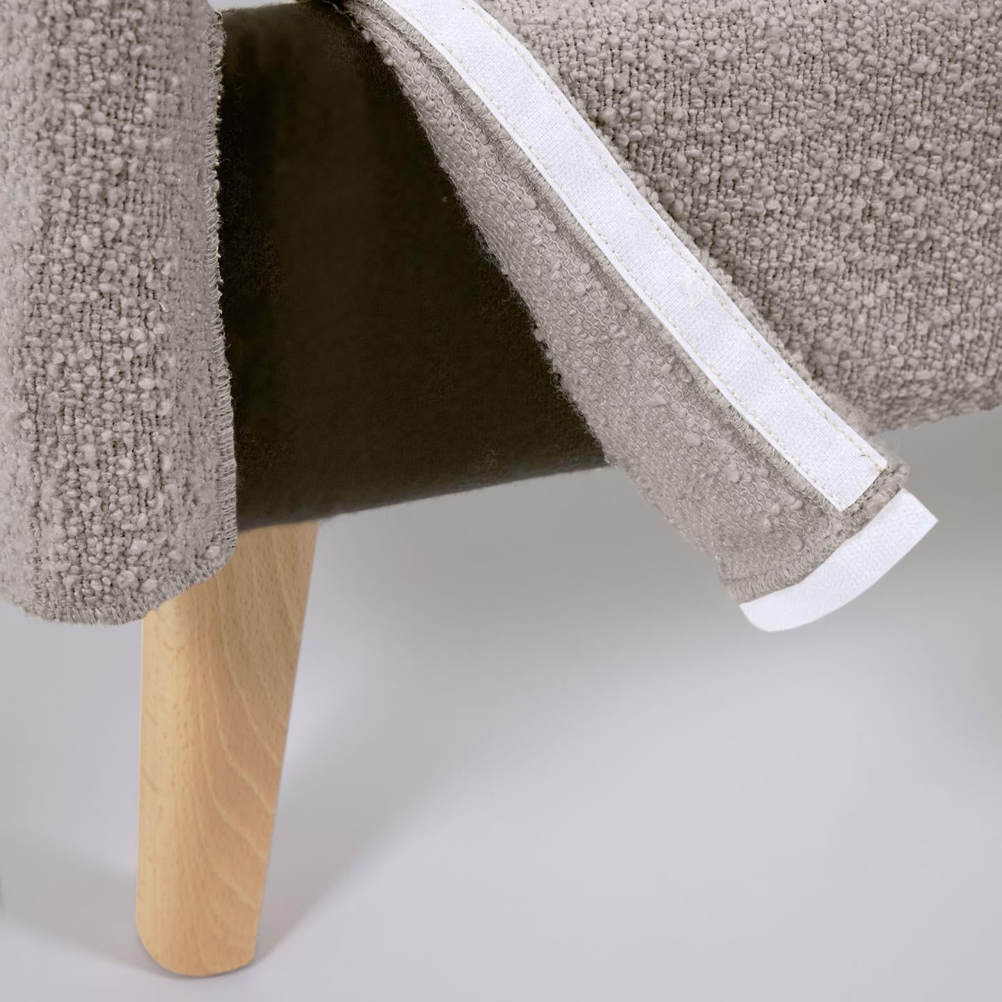 Łóżko DYLA jasnoszary boucle La Forma    Eye on Design
