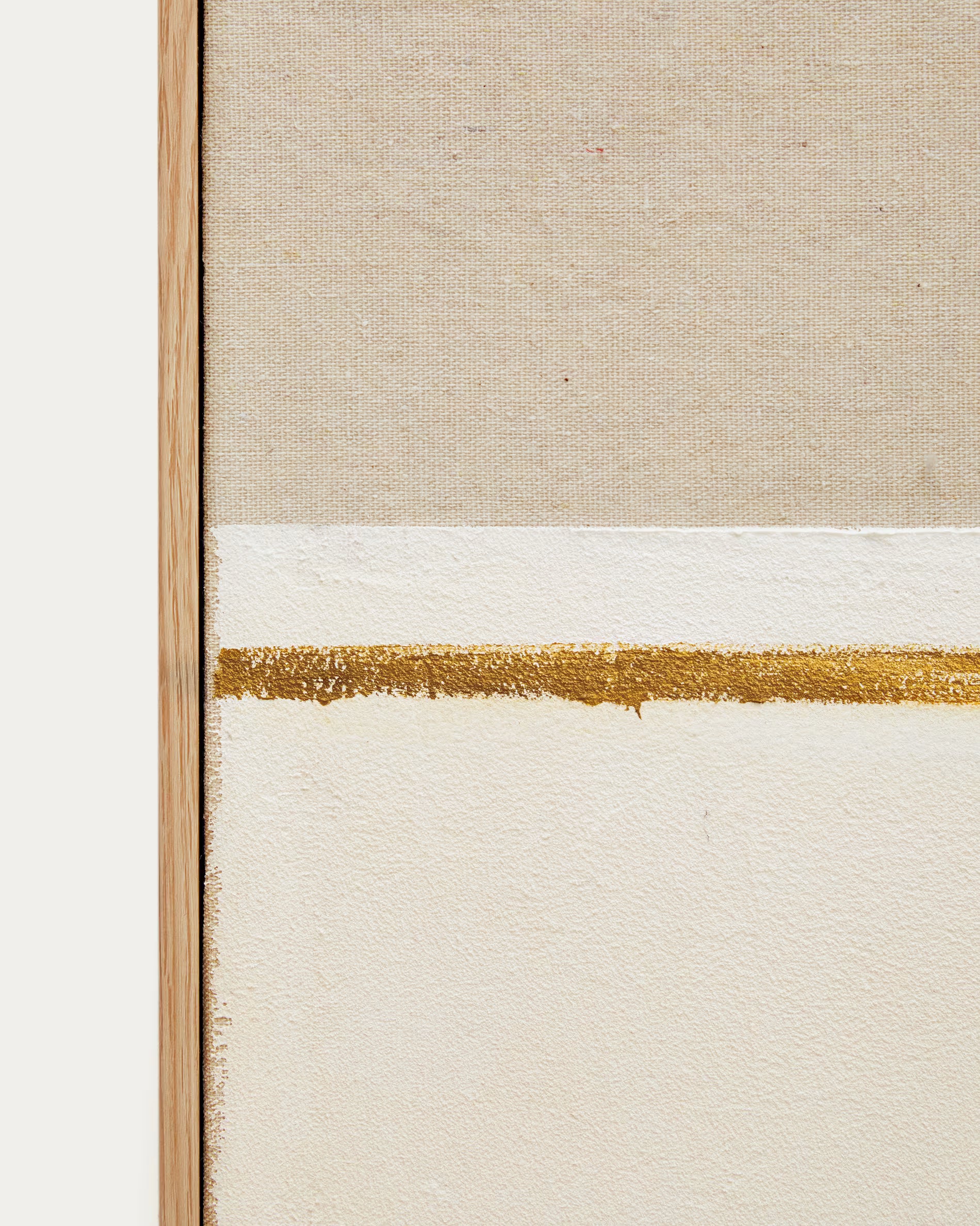 SALIN Beige Artwork with Horizontal Line