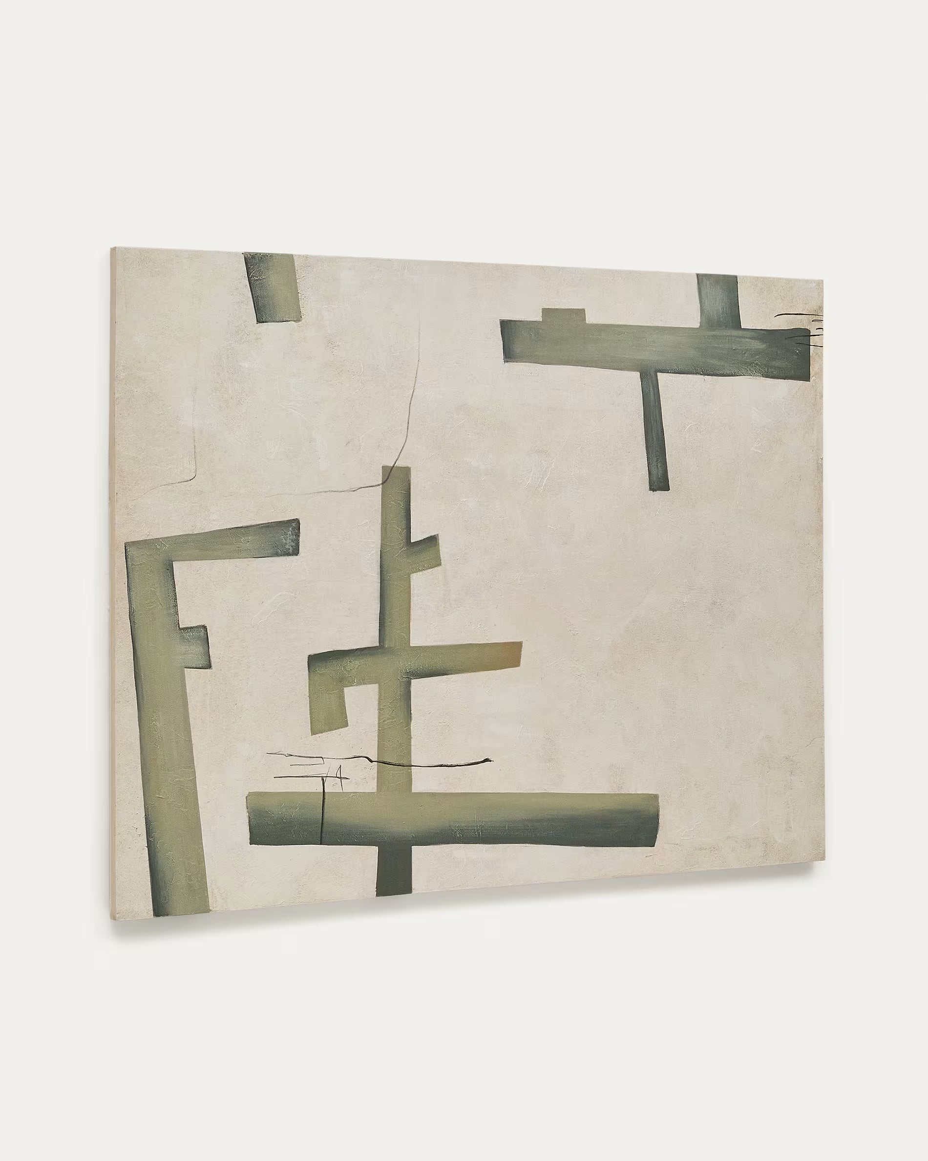 FIDA Picture in Green with Beige