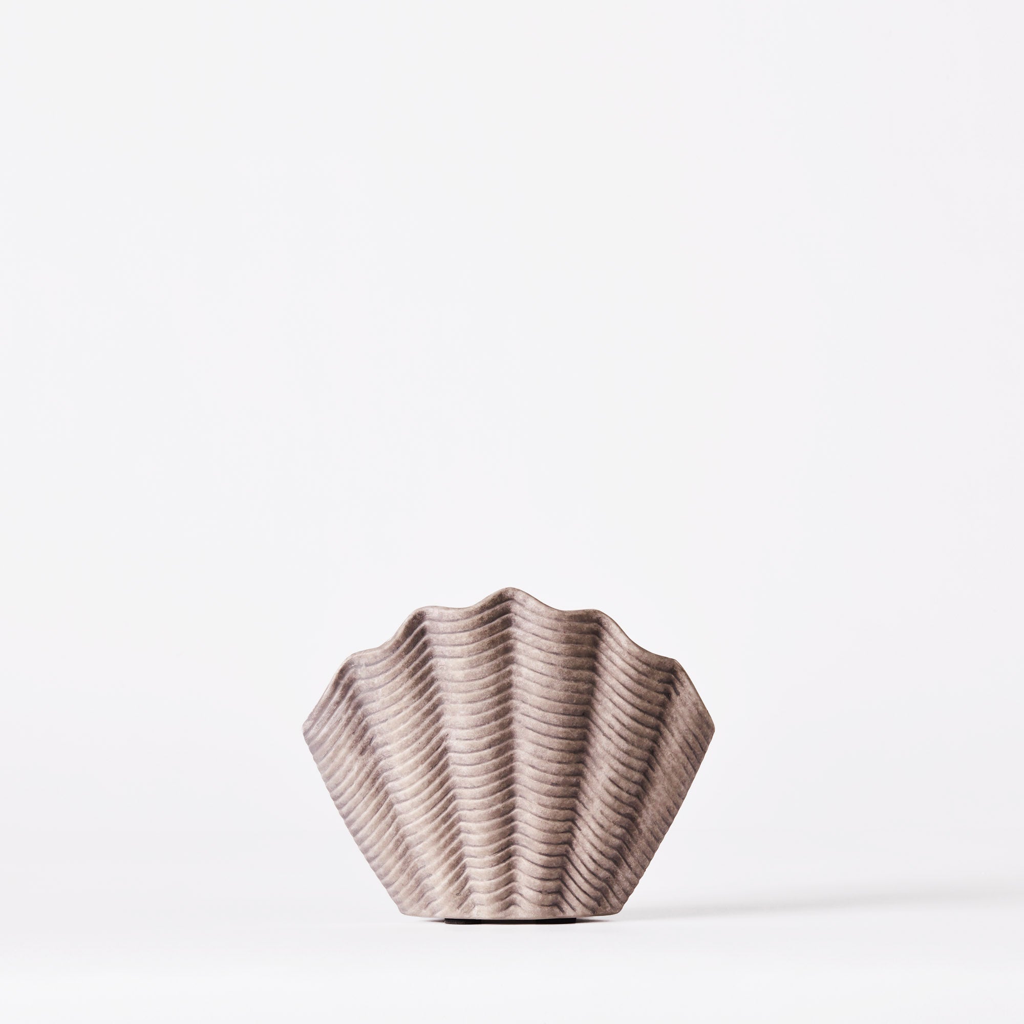 CONCHA vase gray ceramic