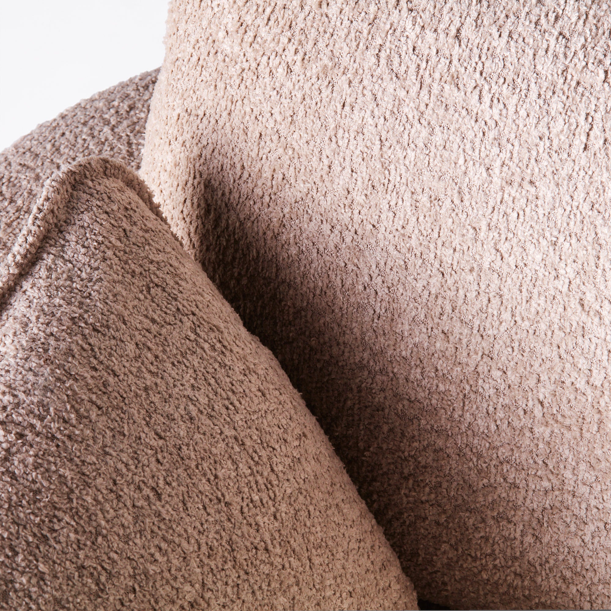 MILES Beige Boucle Armchair