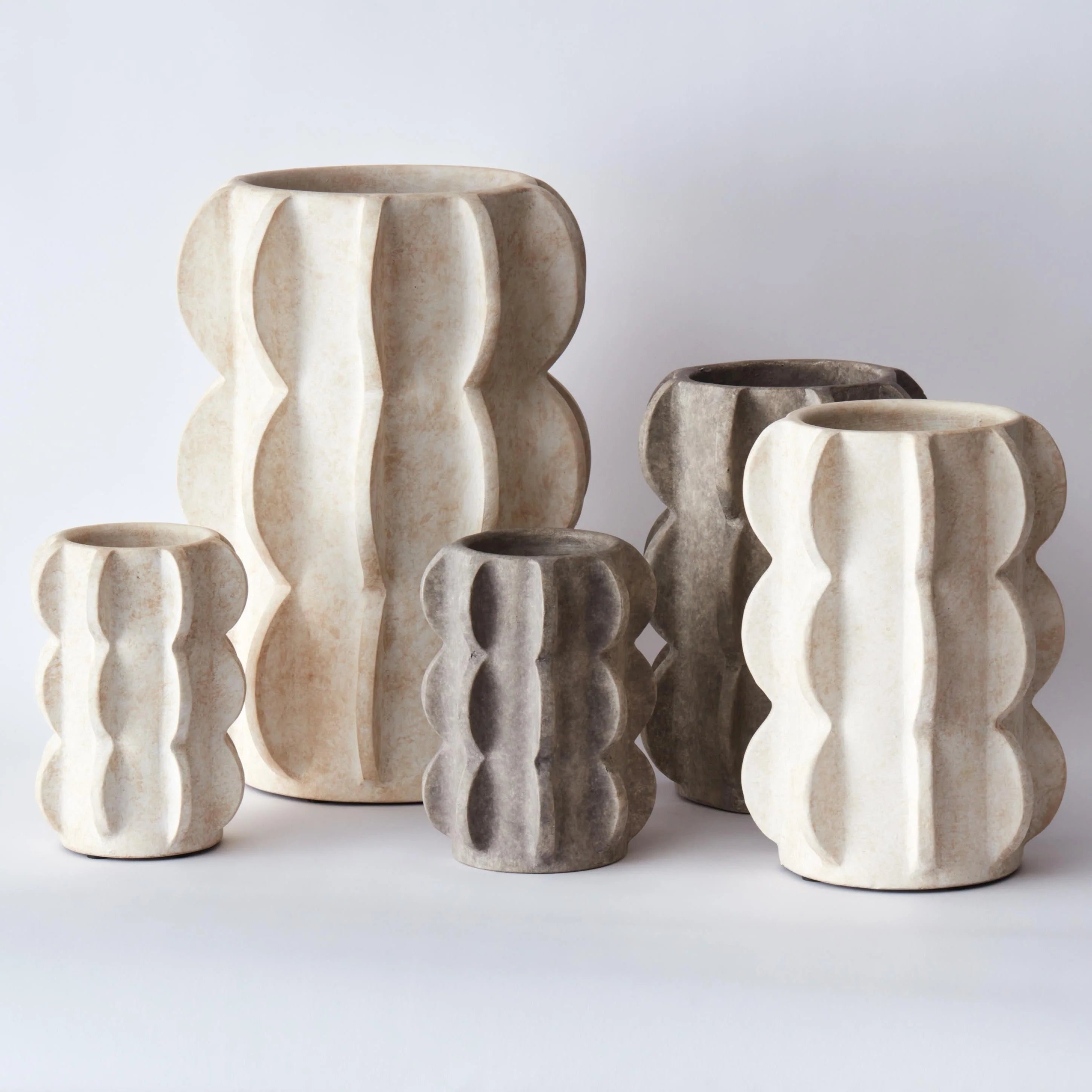 Vase ARCISSIMO cremefarbene Keramik