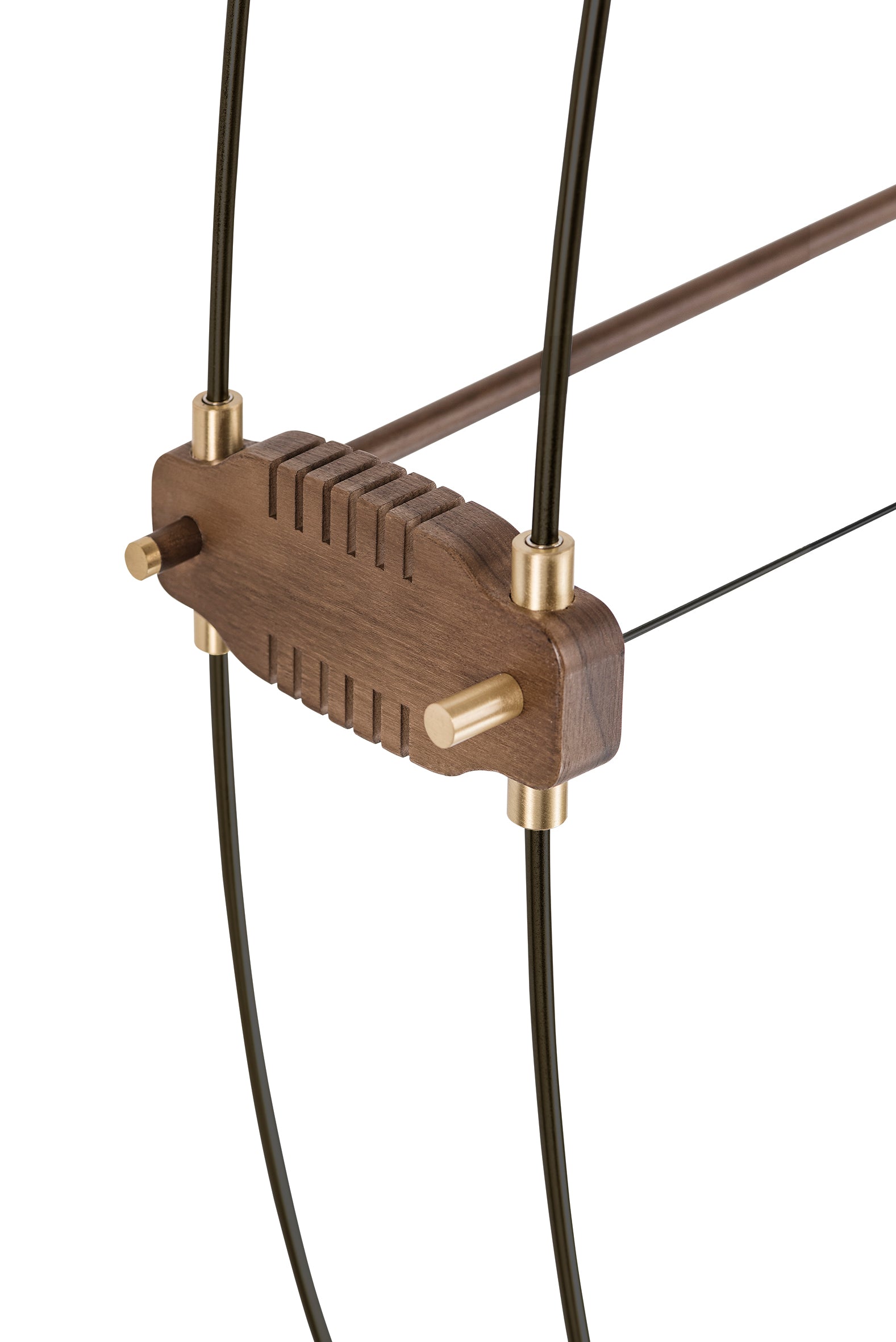 Wanduhr DELMORI PREMIUM Nussbaum mit Schwarz