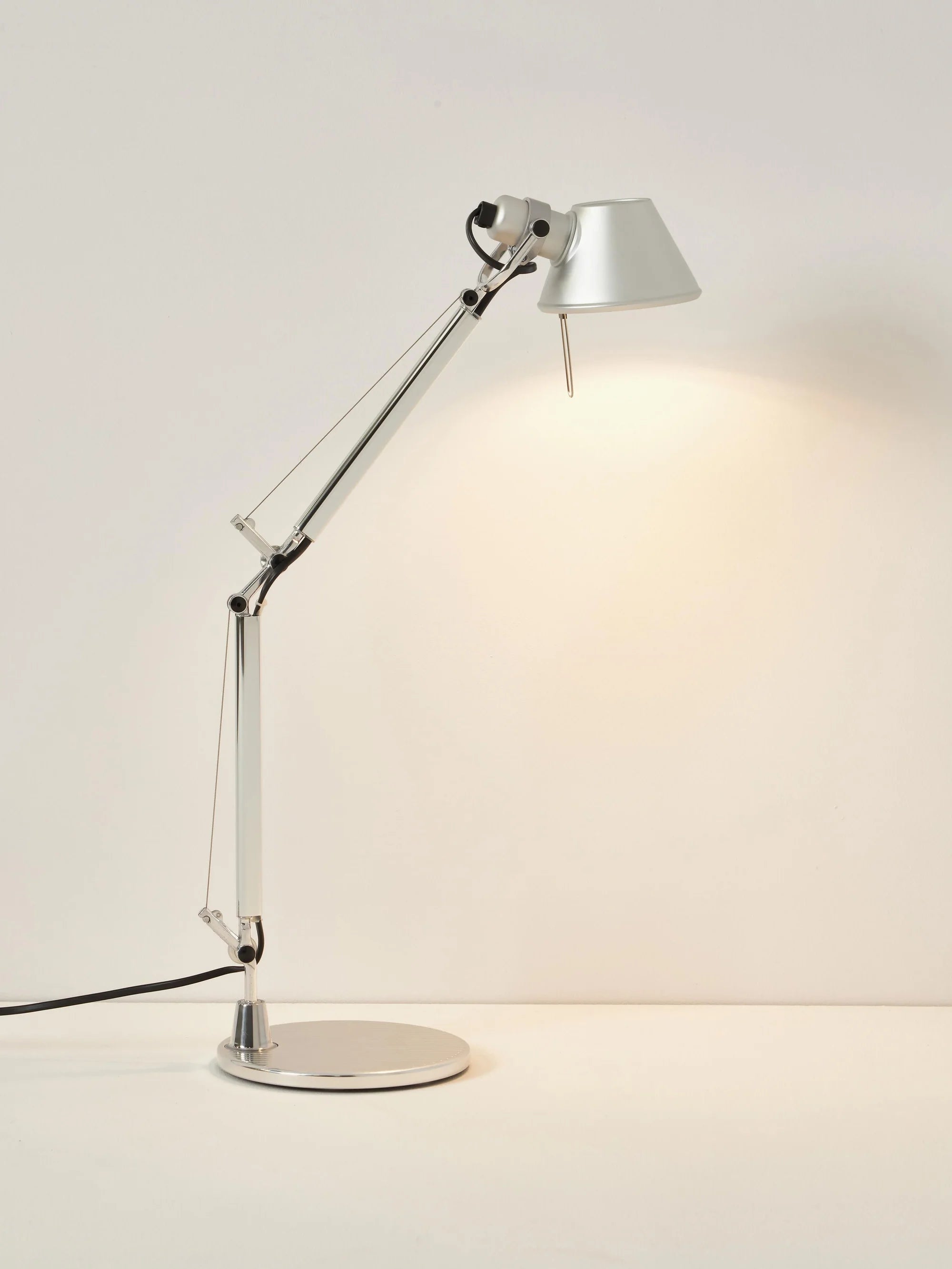 Adjustable Desk Lamp TOLOMEO MICRO Matte Silver