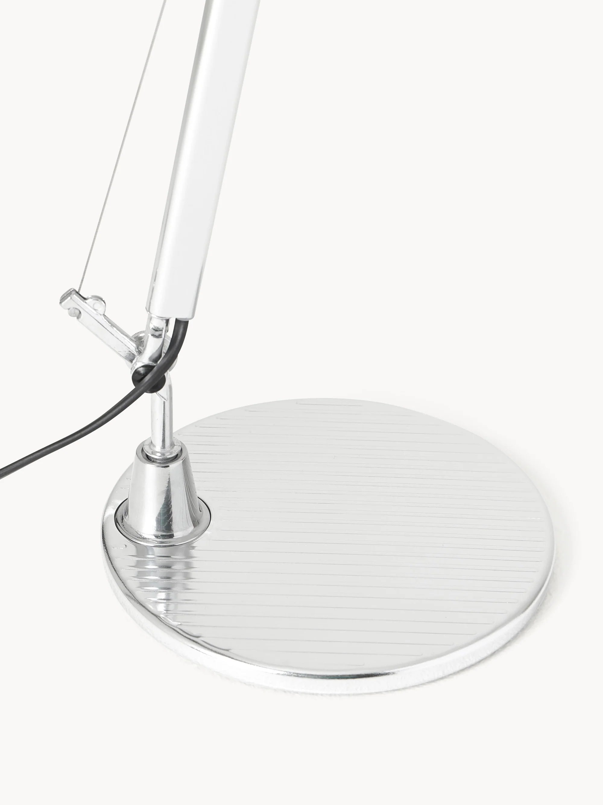 Verstellbare Schreibtischlampe TOLOMEO MICRO glänzend silber