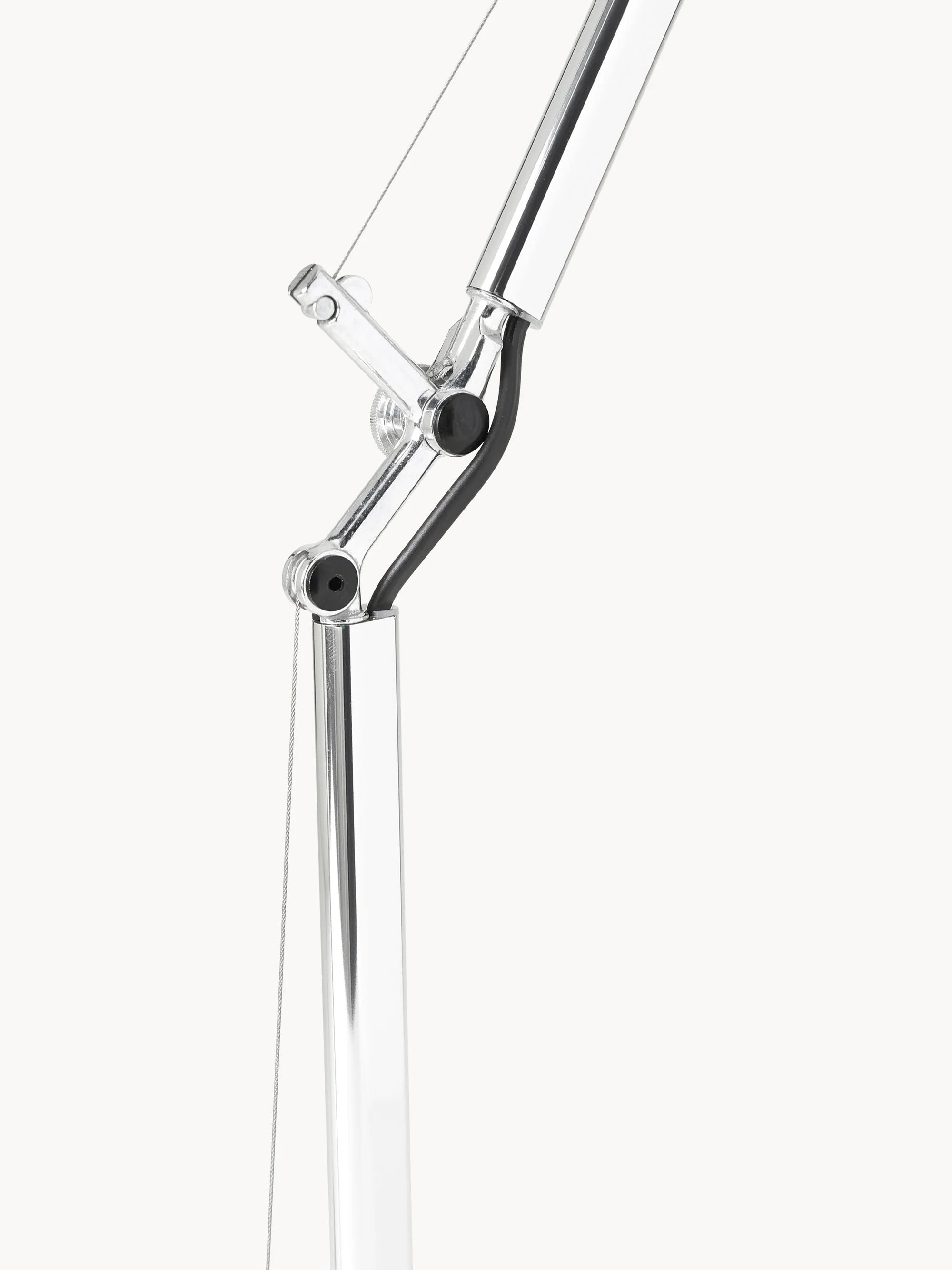 Verstellbare Schreibtischlampe TOLOMEO MICRO glänzend silber