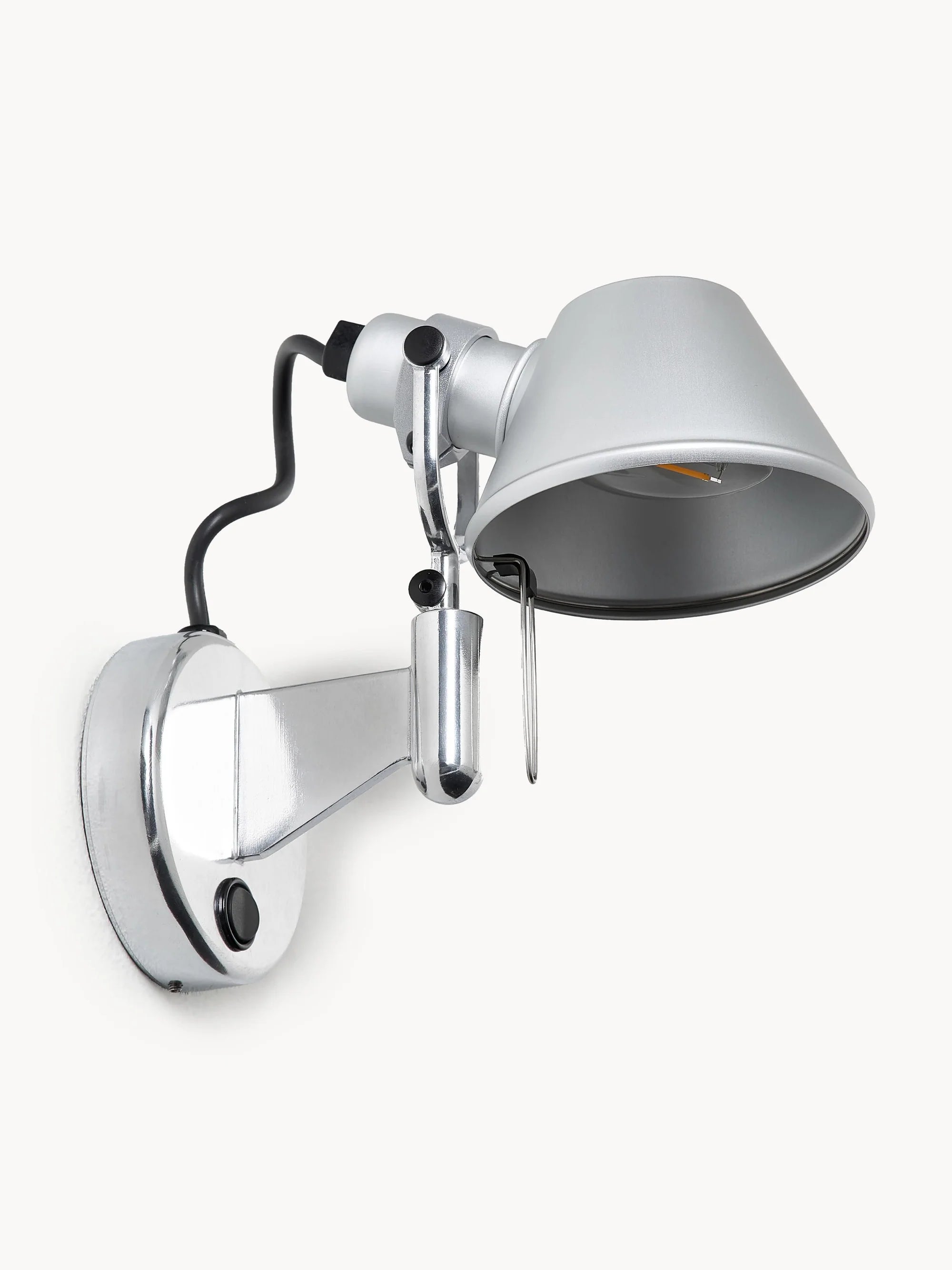 Verstellbare Wandleuchte TOLOMEO MICRO FARETTO Aluminium