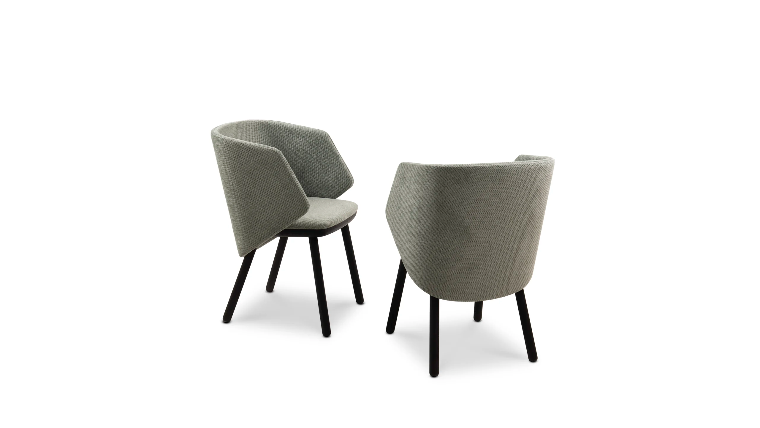 IKKOKU II Upholstered Chair with Wooden Base