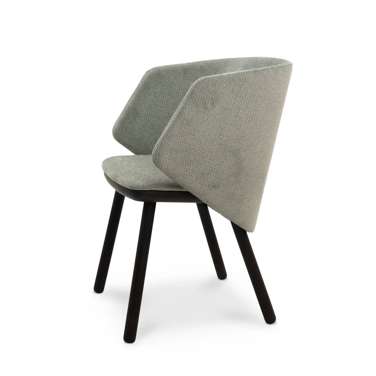 IKKOKU II Upholstered Chair with Wooden Base