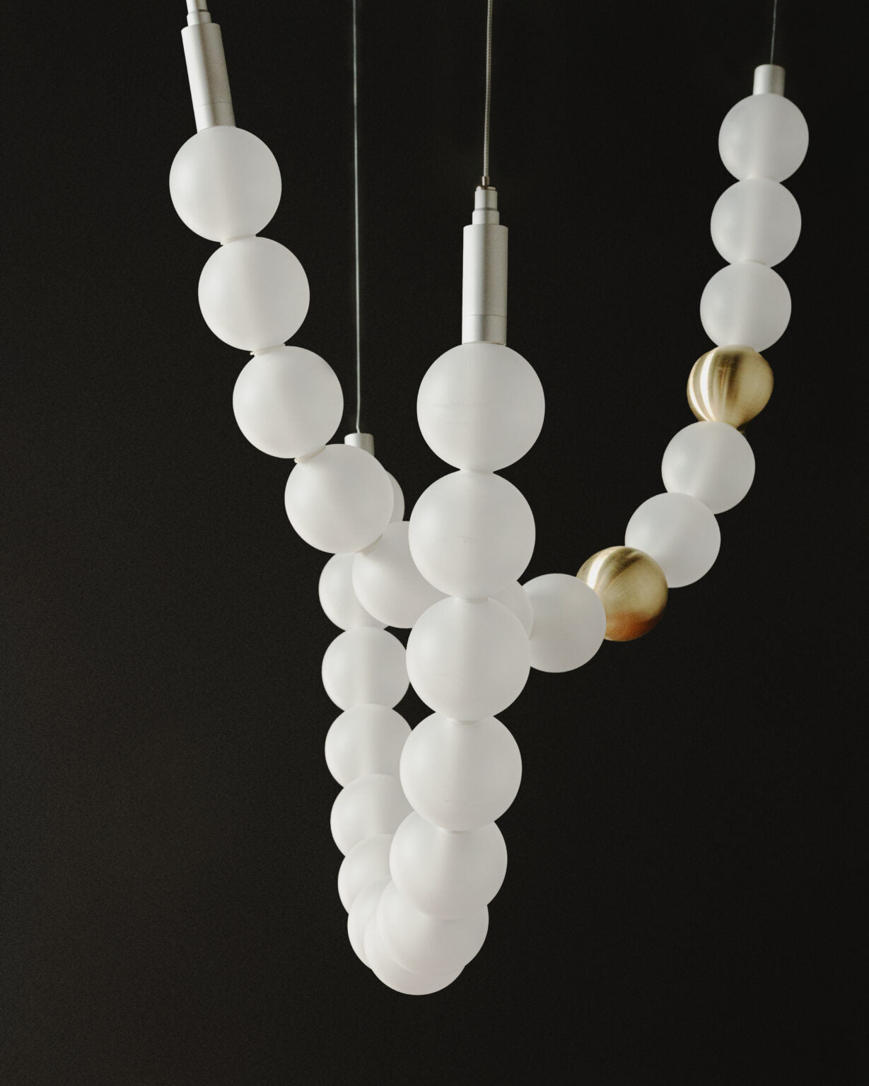 DAISY Hängelampe, mundgeblasenes Glas