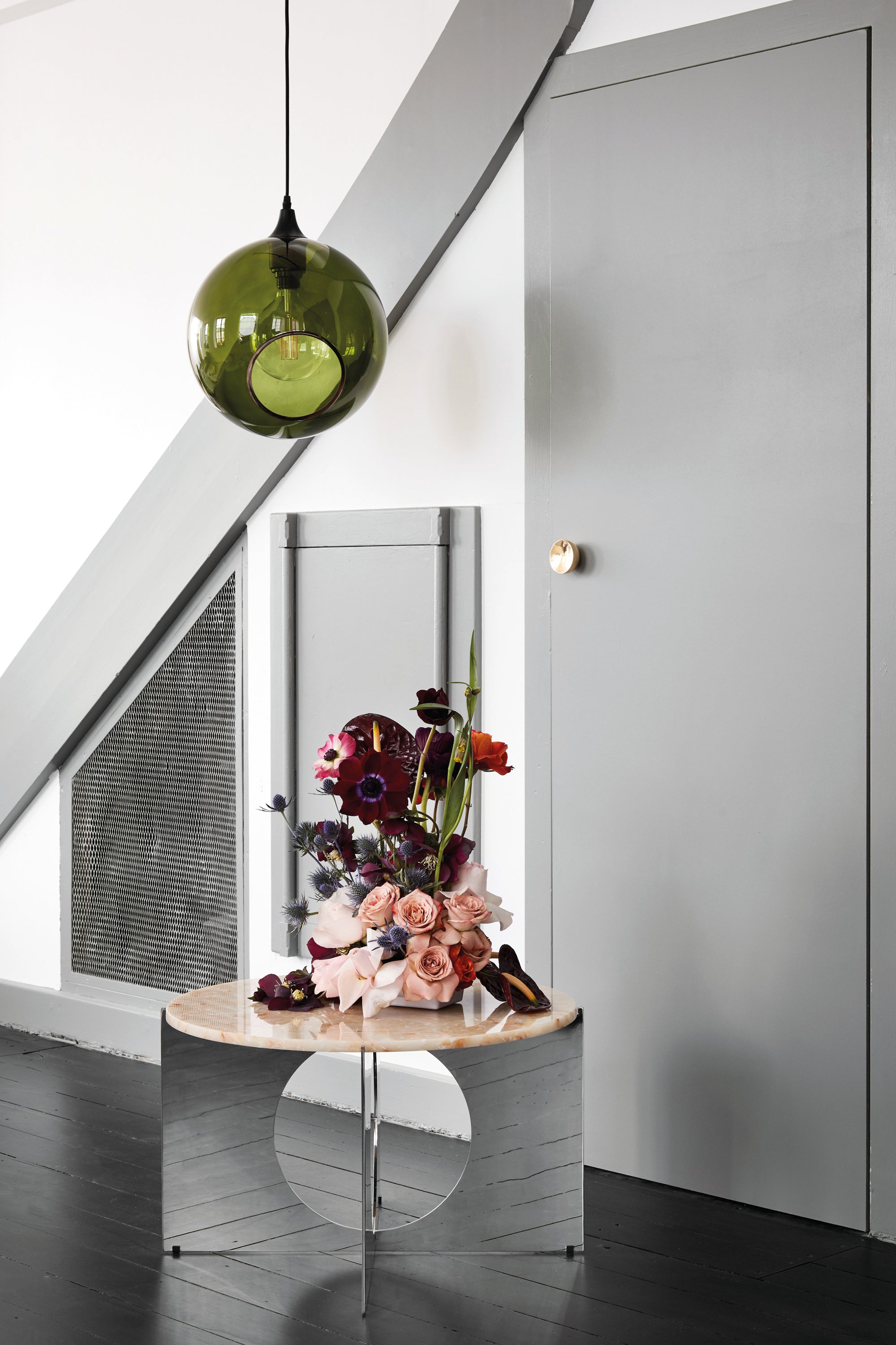 Pendant lamp BALLROOM dark green with black finish [Amelia]