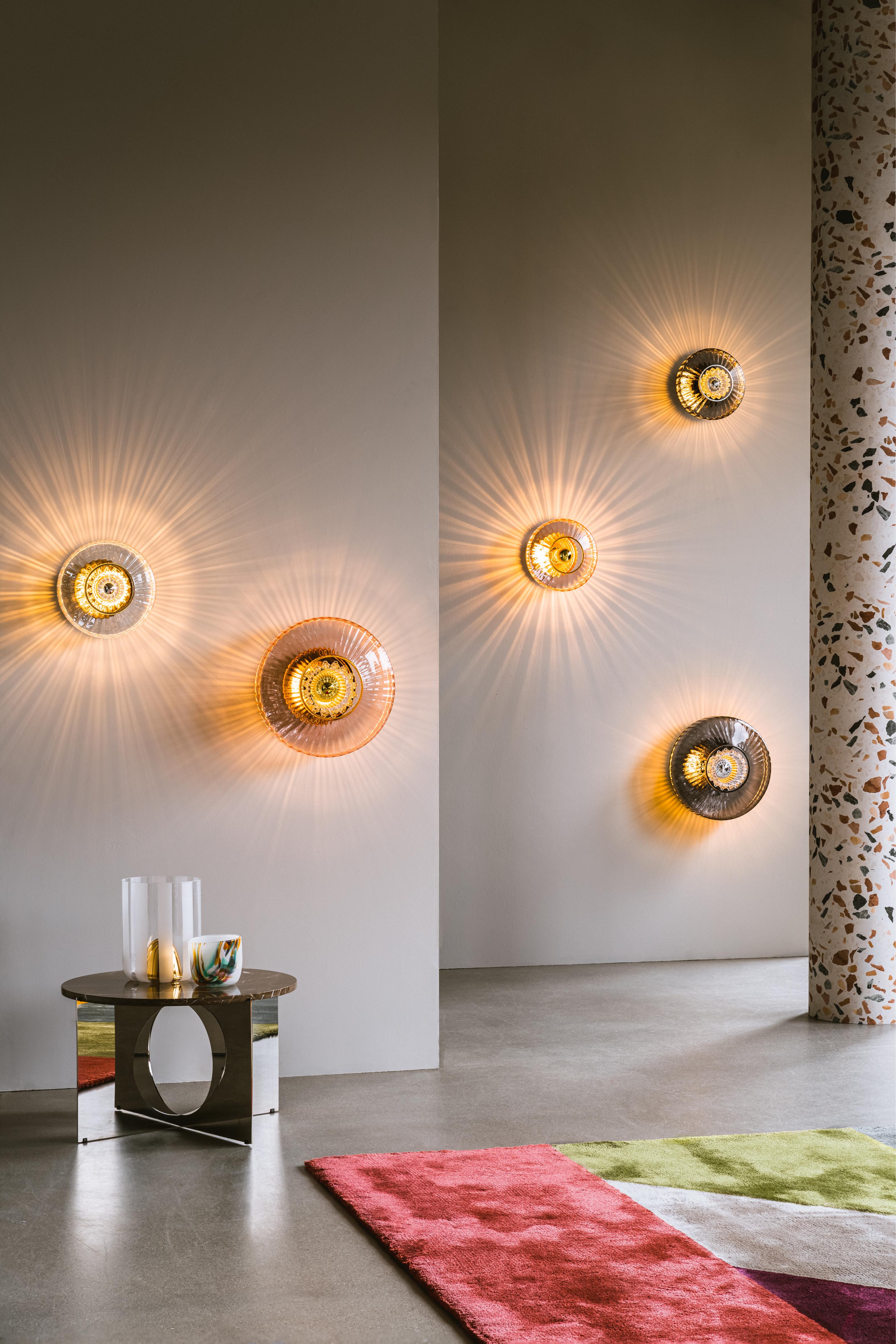 NEW WAVE OPTIC glass wall lamp