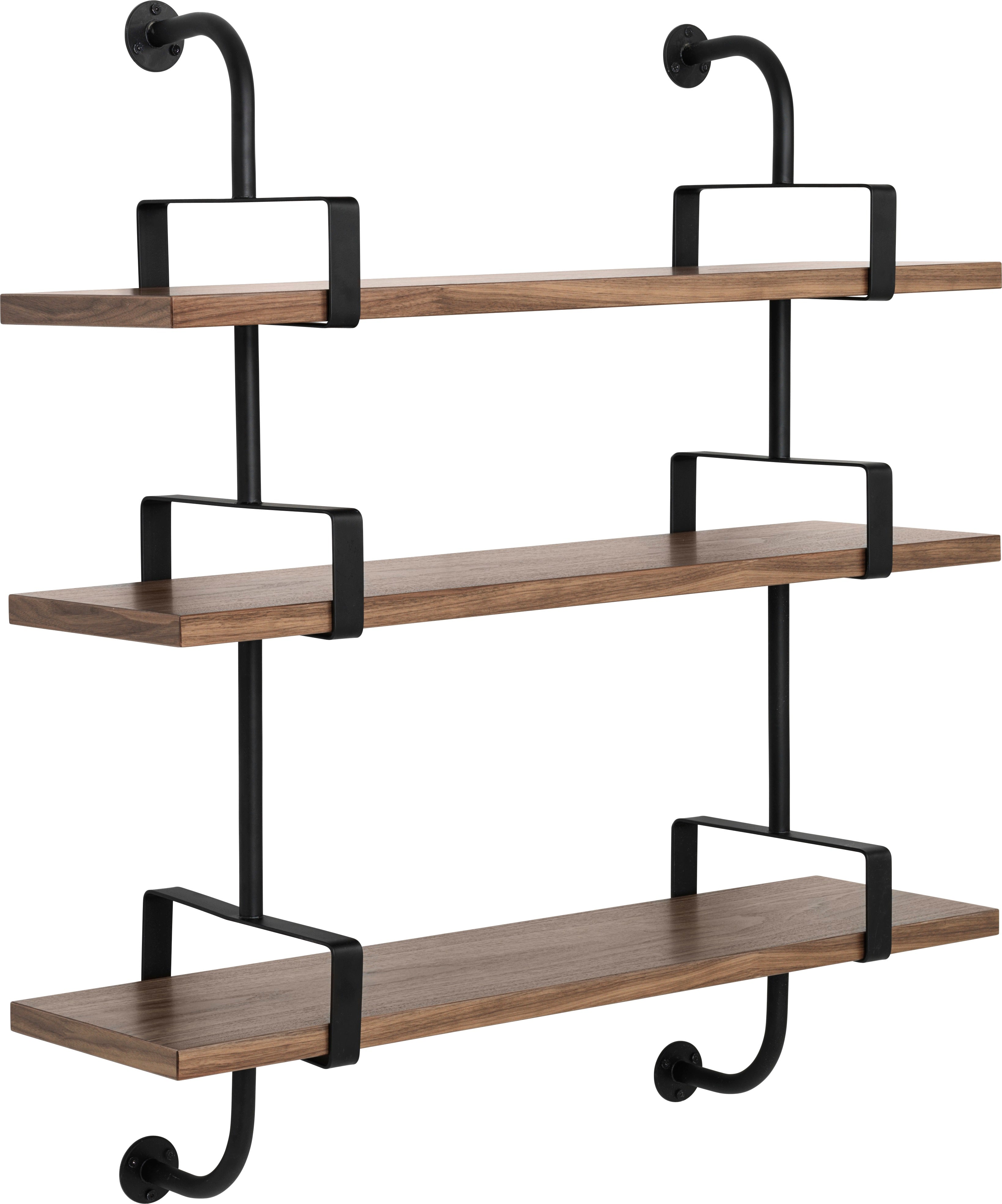 DÉMON walnut wood shelf