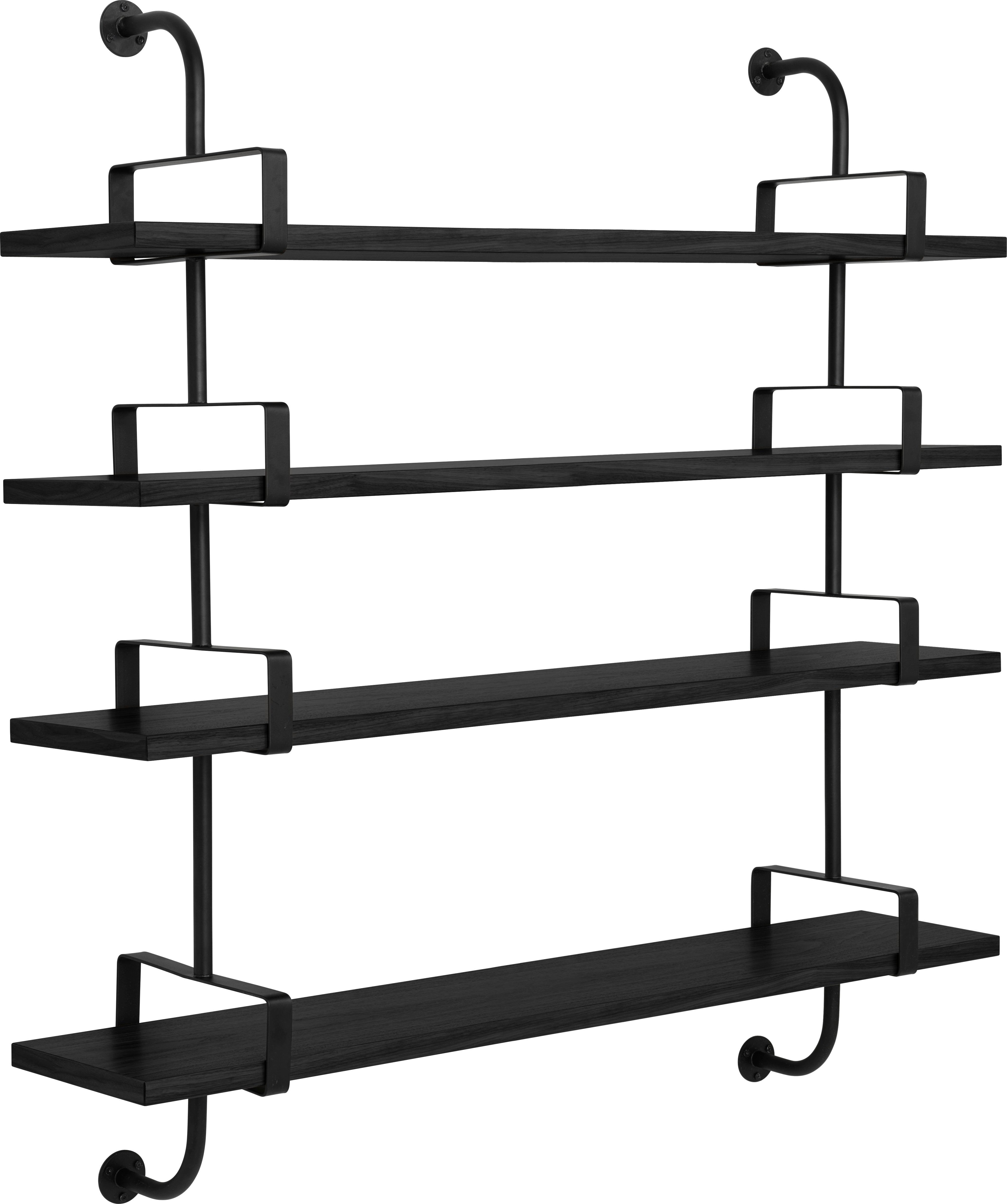 DEMON shelf black ash wood