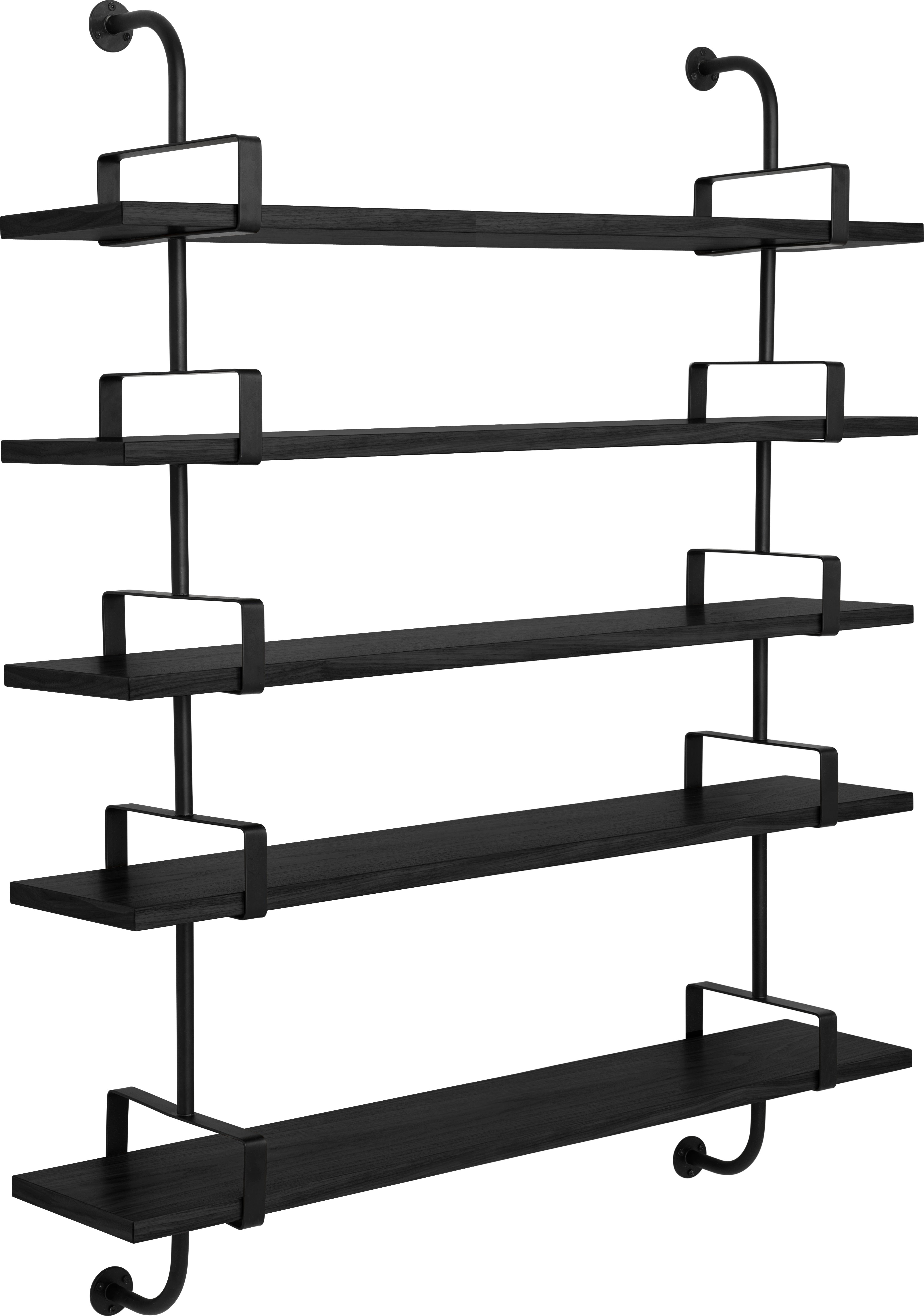 DEMON shelf black ash wood