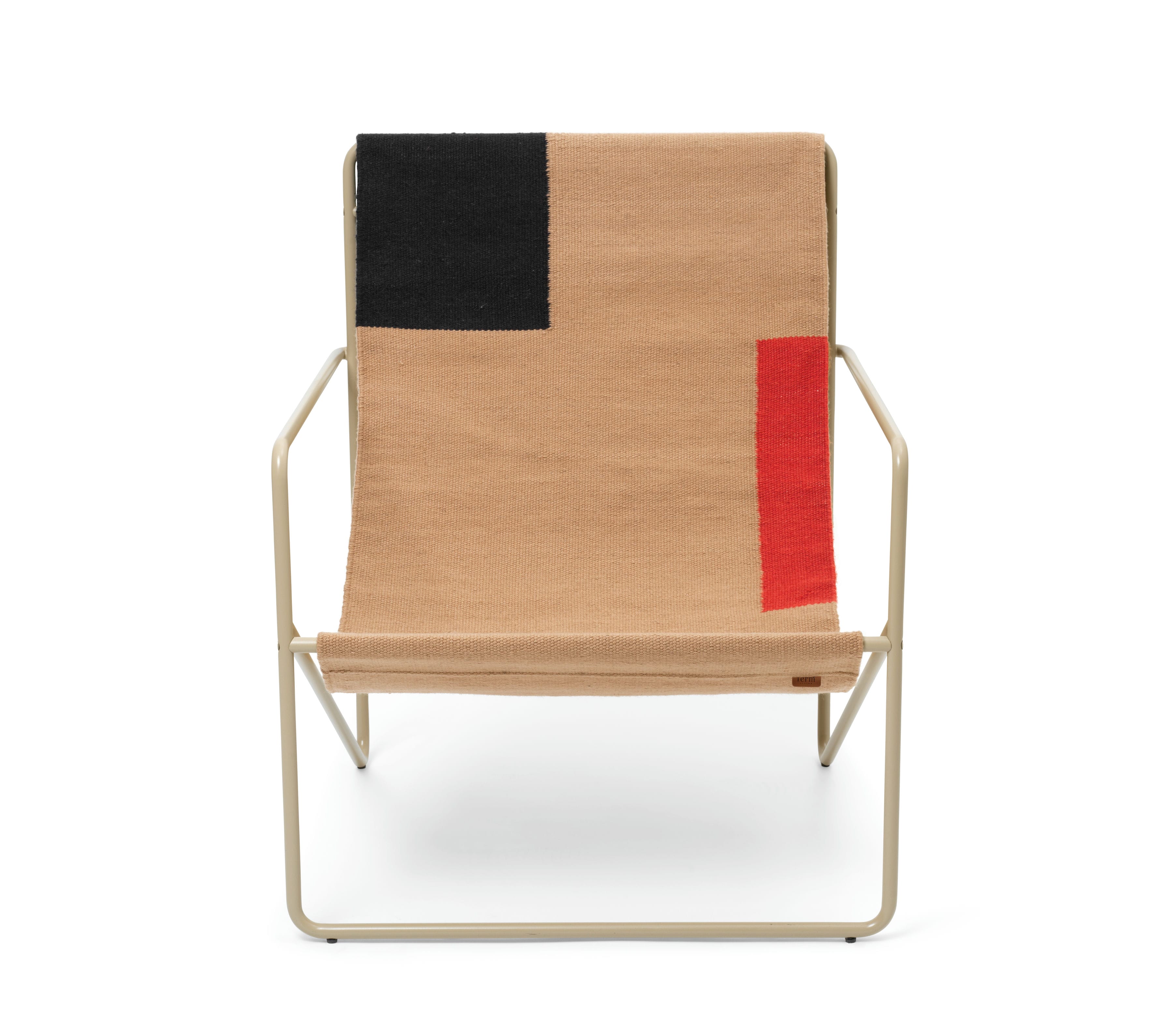 Wüste beige-rotes Gartensemair mit beige Basis