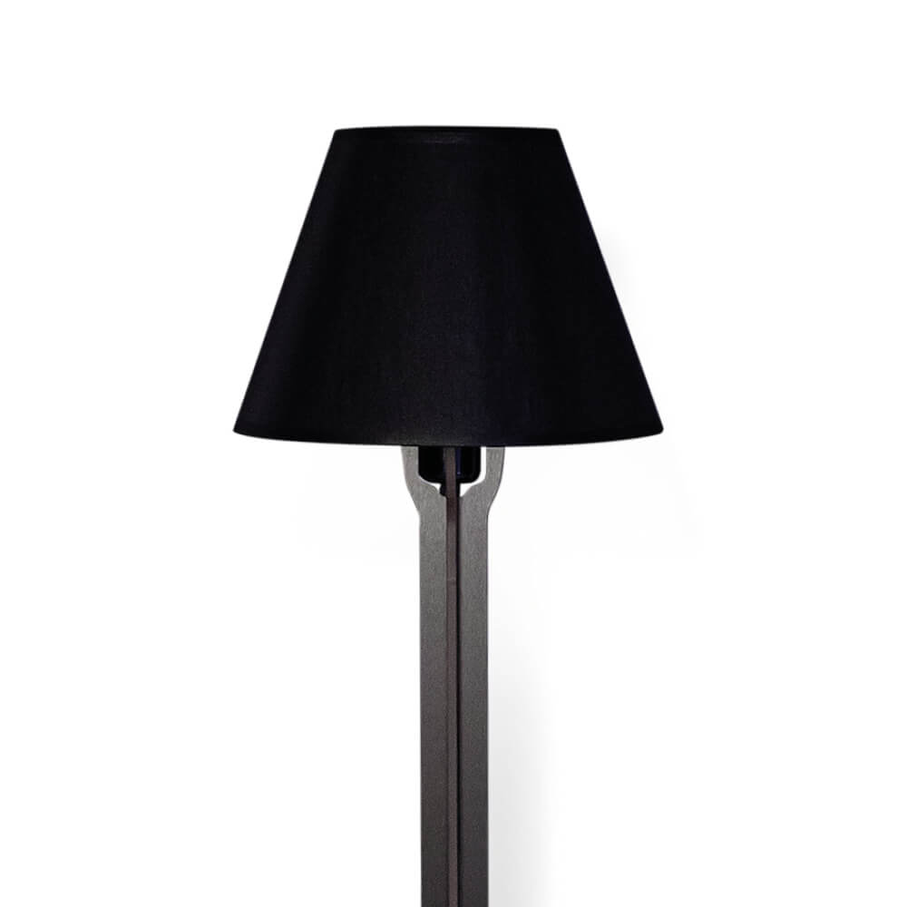 Konsolentisch mit Lampe DIVA LUCIA in Schwarz