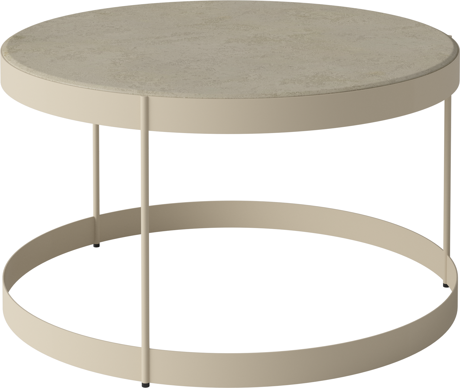 Couchtisch Drum Creme Basis