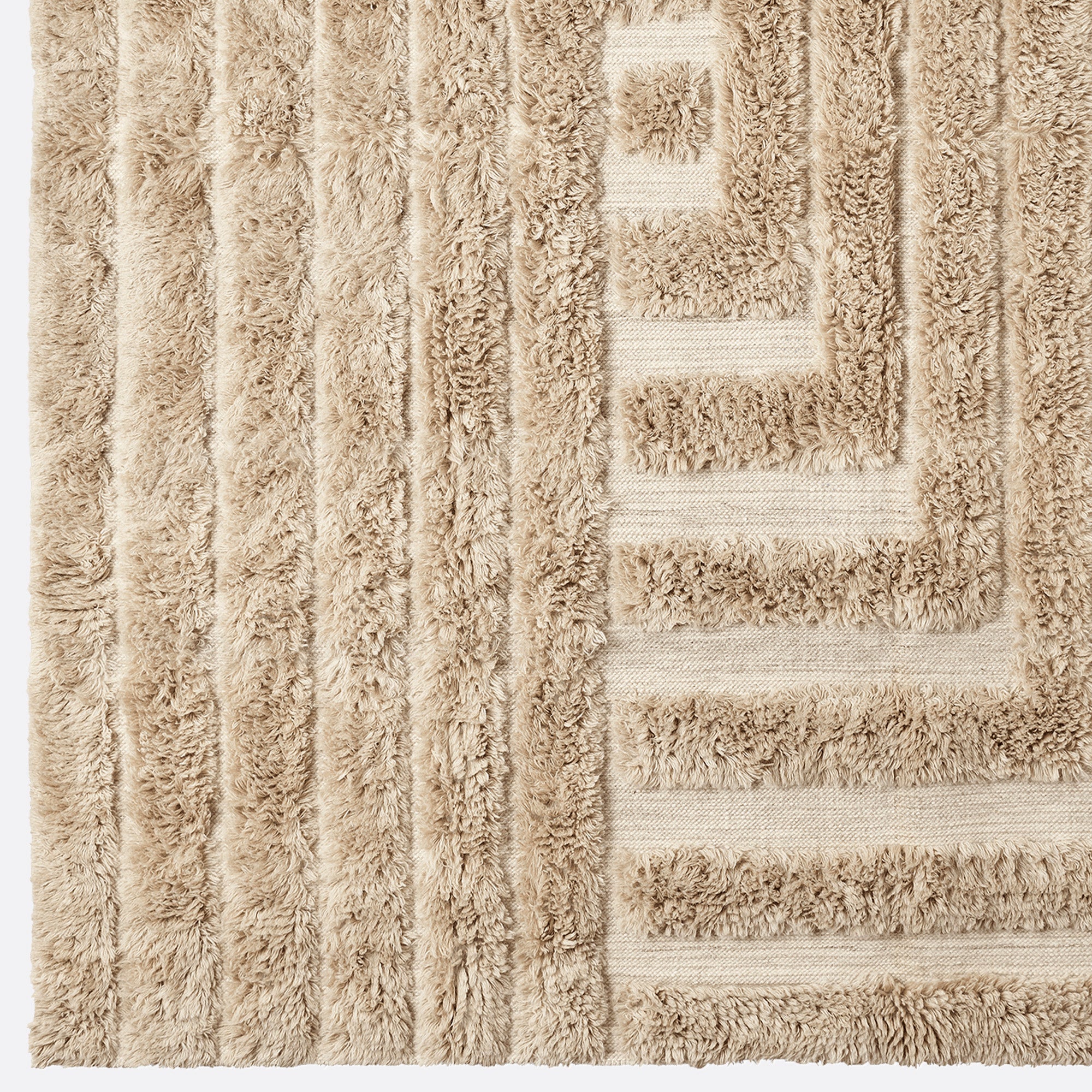 Teppich SHAGGY LABYRINTH beige