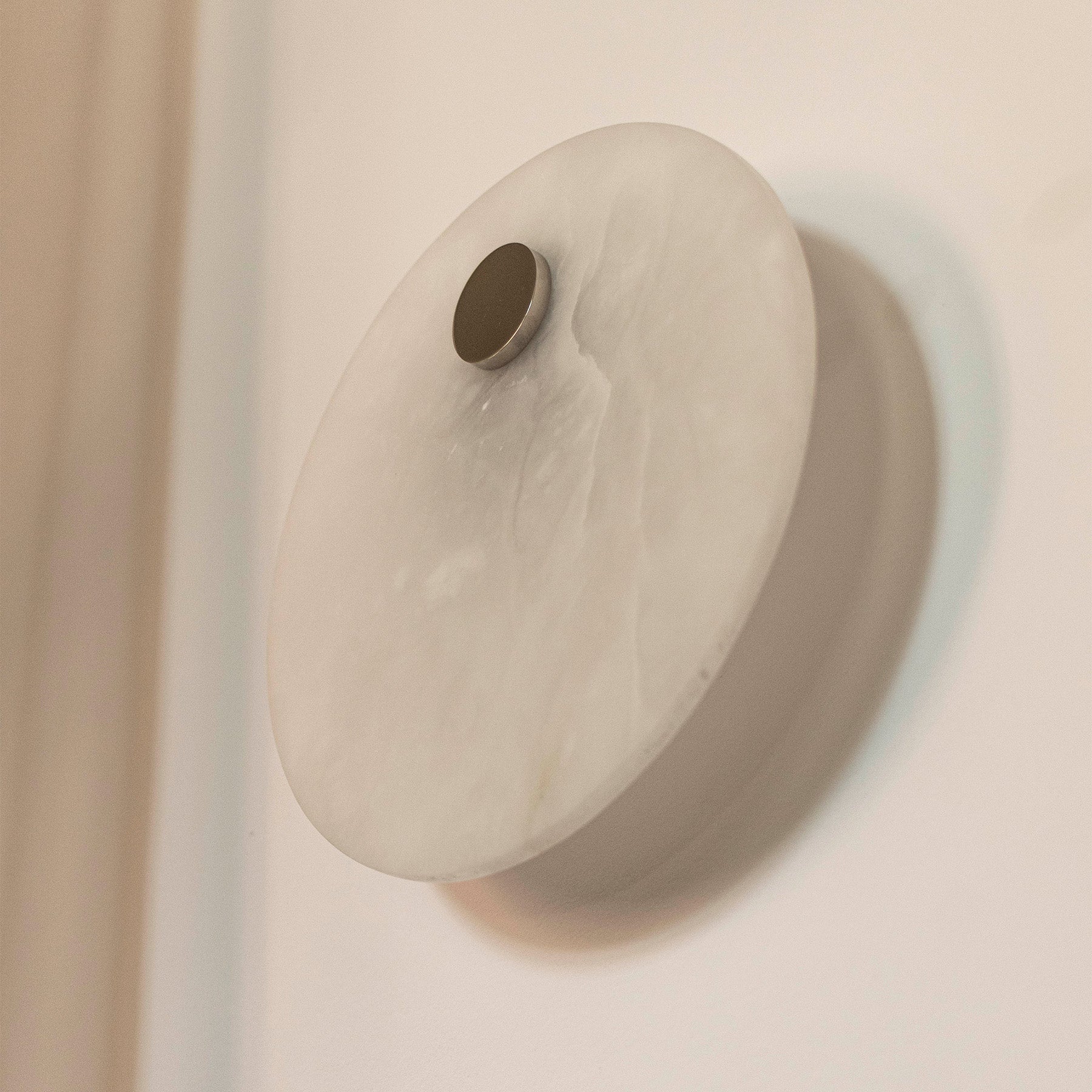 Wandleuchte alabaster EOS nickel [Julia]