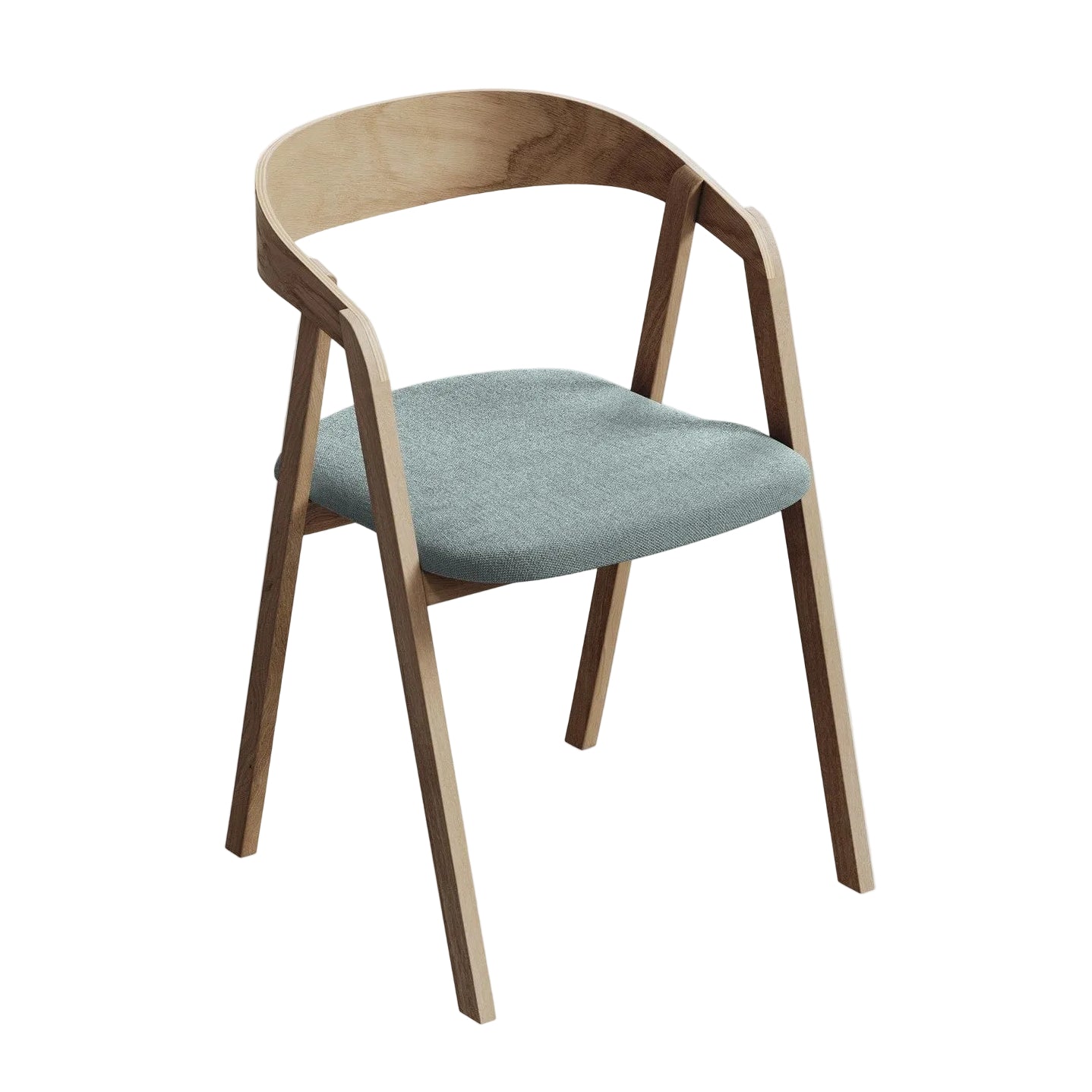 Stuhl ERIKA jeansblau mit Buchenbasis
