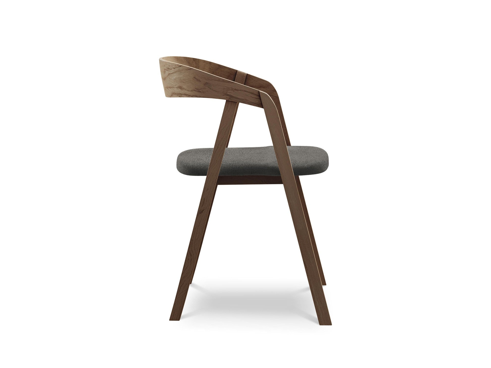 ERIKA Chair in Dark Gray with Beech Base