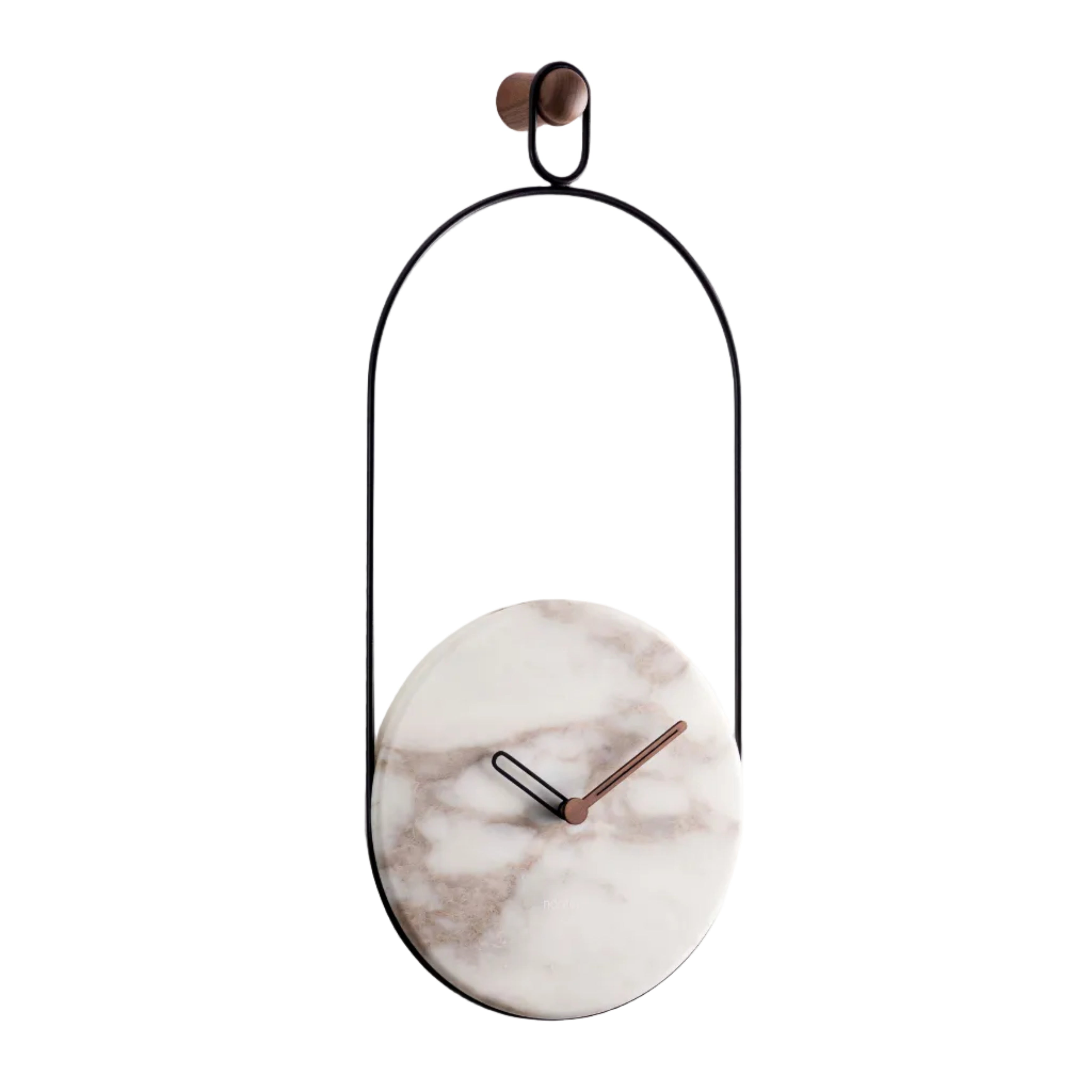 Wall Clock ESLABON White Marble with Black