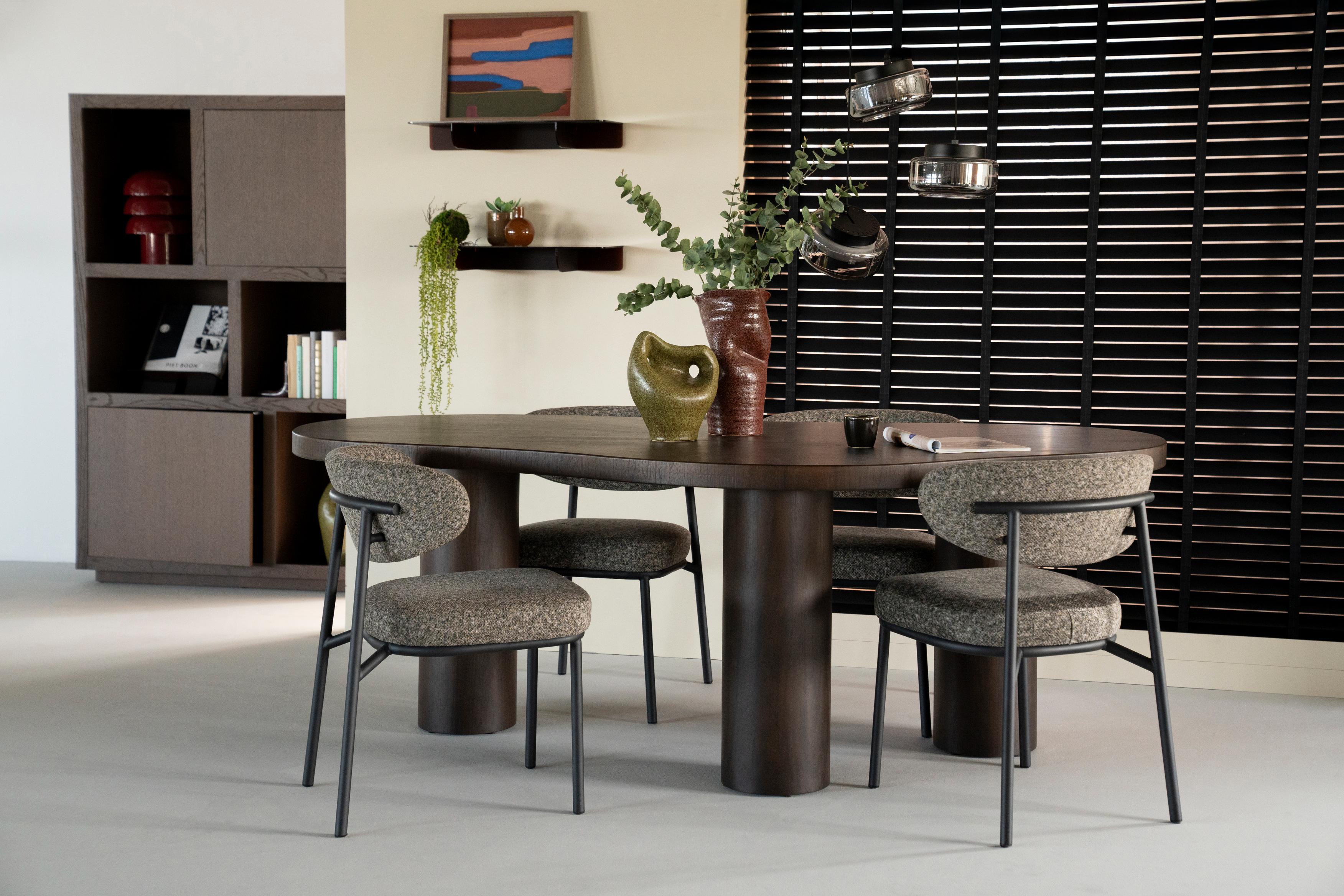 Tisch BOBBIE dunkles Nussfurnier